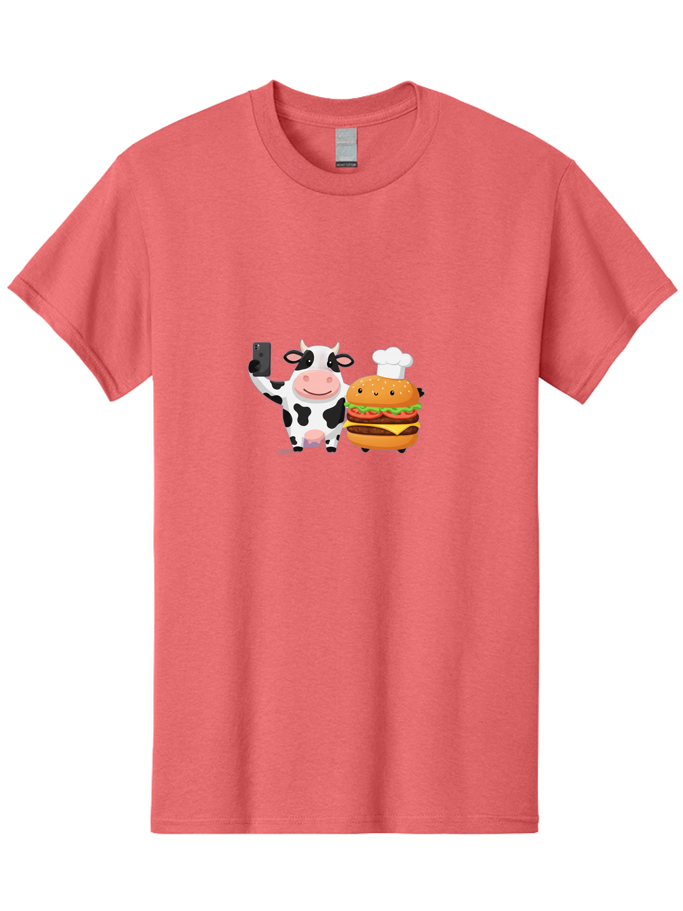 Cow-And-Hamburger-1 Men'S Graphic Tee, 100% Cotton, Comfortable Casual Summer Wear, Machine Washable, Vintage Camera, Old Camera, Antique Camera, Black Camera, Classic Photography, Photography Equipment, Nostalgic Device, Film Camera, Bah792