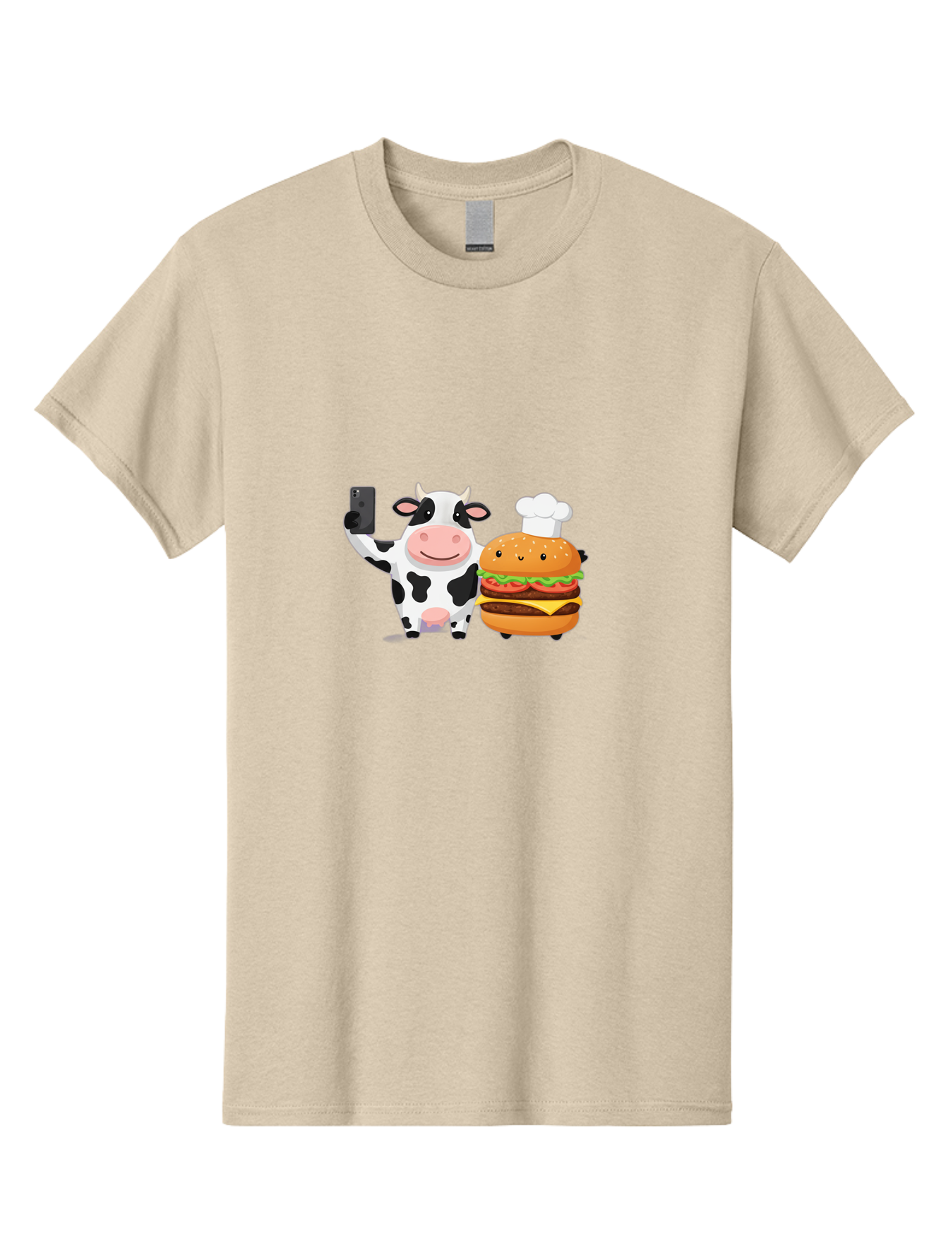 Cow-And-Hamburger-1 Men'S Graphic Tee, 100% Cotton, Comfortable Casual Summer Wear, Machine Washable, Vintage Camera, Old Camera, Antique Camera, Black Camera, Classic Photography, Photography Equipment, Nostalgic Device, Film Camera, Bah792