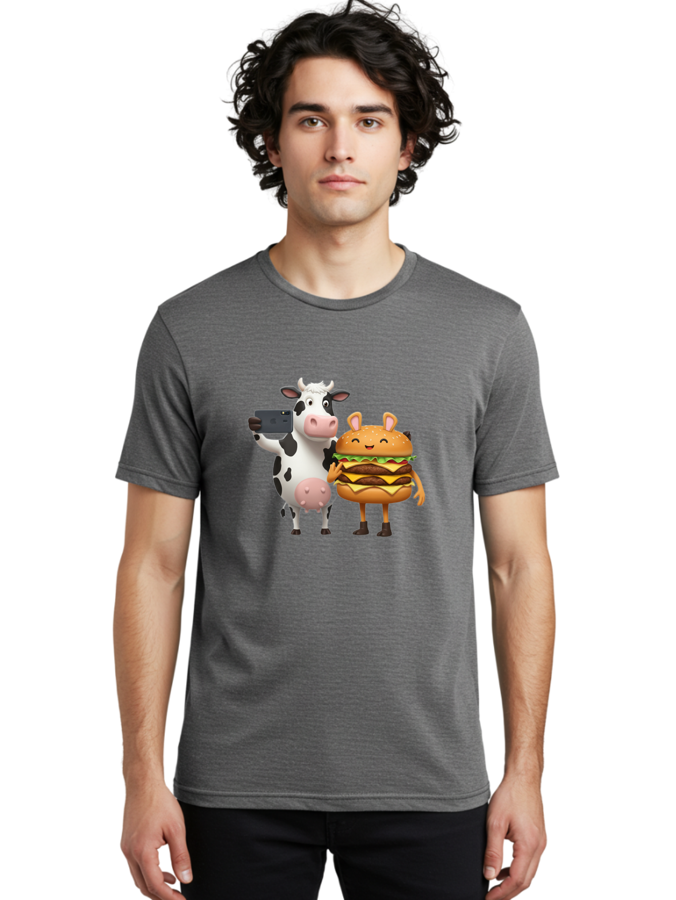 Cow-And-Hamburger Men'S Graphic Tee, 100% Cotton, Comfortable Casual Summer Wear, Machine Washable, Vintage Camera, Old Camera, Antique Camera, Black Camera, Classic Photography, Photography Equipment, Nostalgic Device, Film Camera, Camera Art Bah793