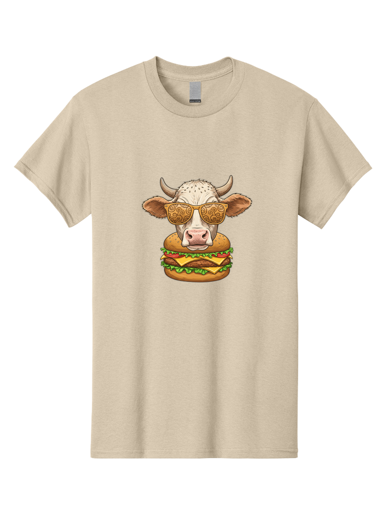 Cow-Burger-1 Men'S Graphic Tee, 100% Cotton, Comfortable Casual Summer Wear, Machine Washable, Vintage Camera, Old Camera, Antique Camera, Black Camera, Classic Photography, Photography Equipment, Nostalgic Device, Film Camera, Camera Art Bah794