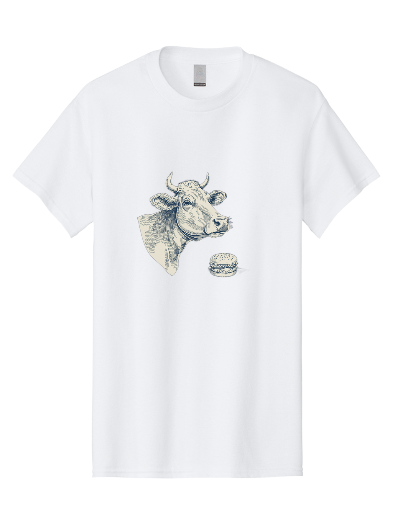 Cow-Head-And-Burger Men'S Graphic Tee, 100% Cotton, Comfortable Casual Summer Wear, Machine Washable, Vintage Camera, Old Camera, Antique Camera, Black Camera, Classic Photography, Photography Equipment, Nostalgic Device, Film Camera, Bah796