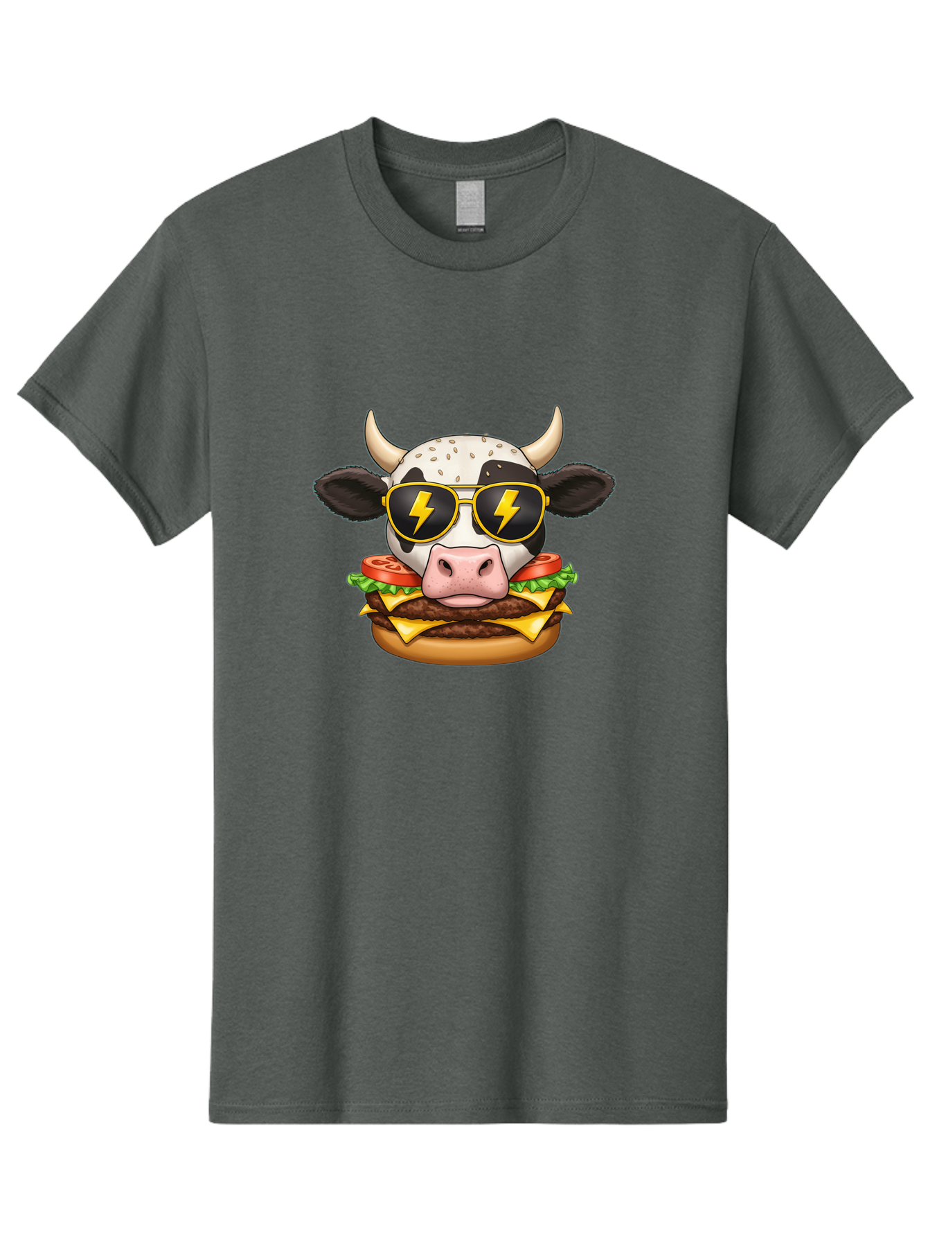 Cow-Head-Burger Men'S Graphic Tee, 100% Cotton, Comfortable Casual Summer Wear, Machine Washable, Vintage Camera, Old Camera, Antique Camera, Black Camera, Classic Photography, Photography Equipment, Nostalgic Device, Film Camera, Camera Art Bah797