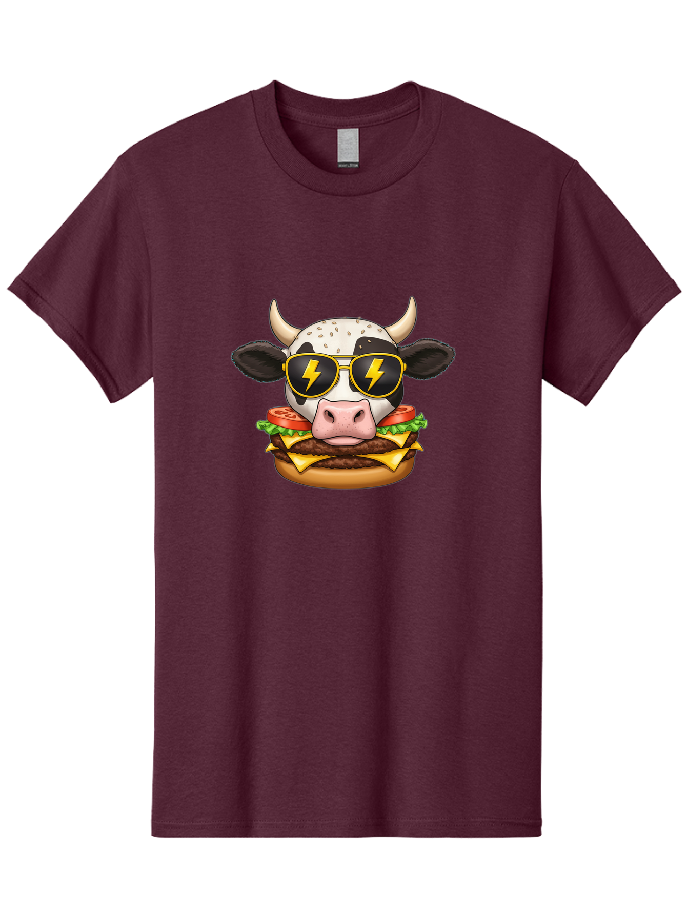 Cow-Head-Burger Men'S Graphic Tee, 100% Cotton, Comfortable Casual Summer Wear, Machine Washable, Vintage Camera, Old Camera, Antique Camera, Black Camera, Classic Photography, Photography Equipment, Nostalgic Device, Film Camera, Camera Art Bah797