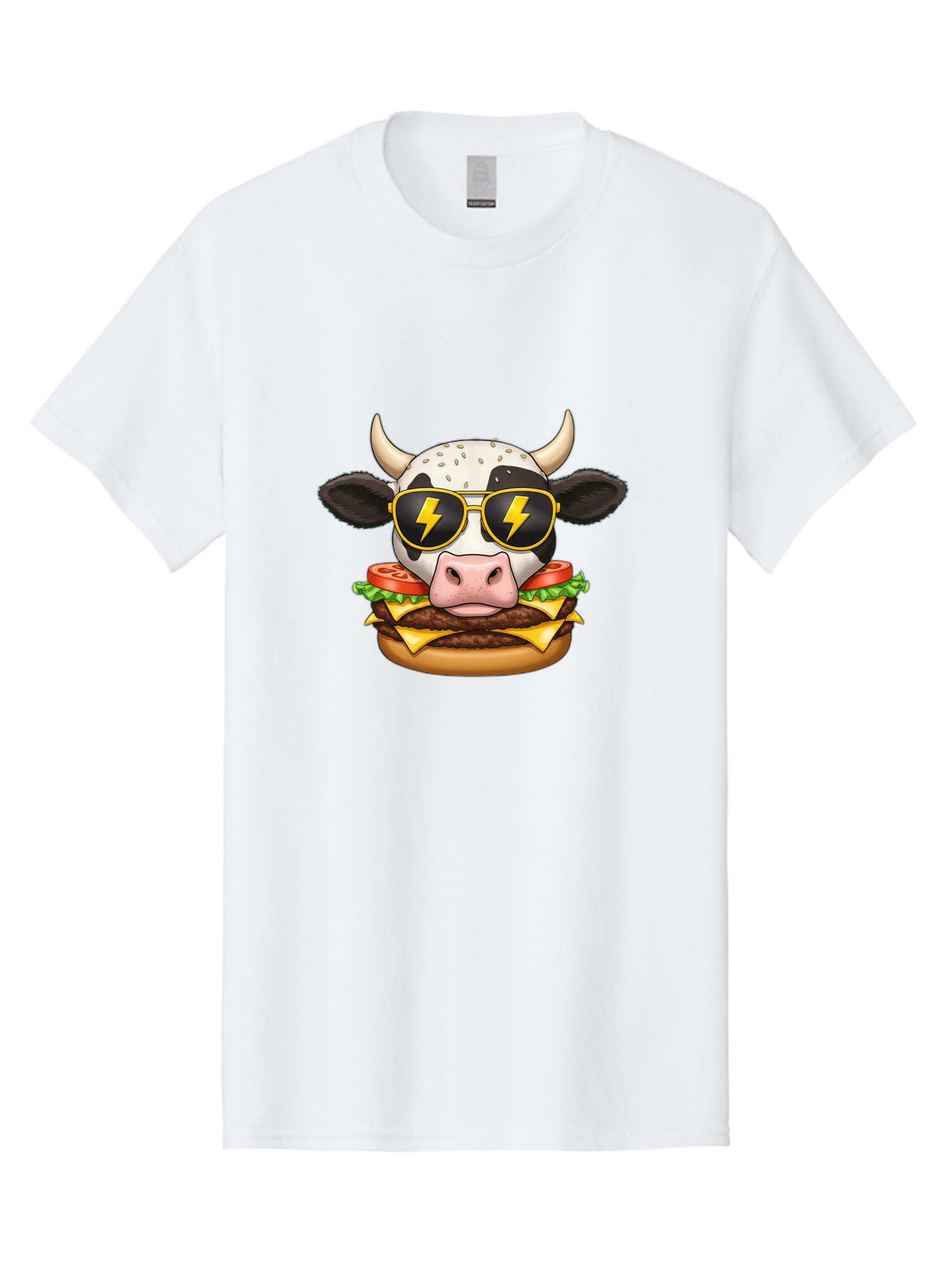 Cow-Head-Burger Men'S Graphic Tee, 100% Cotton, Comfortable Casual Summer Wear, Machine Washable, Vintage Camera, Old Camera, Antique Camera, Black Camera, Classic Photography, Photography Equipment, Nostalgic Device, Film Camera, Camera Art Bah797