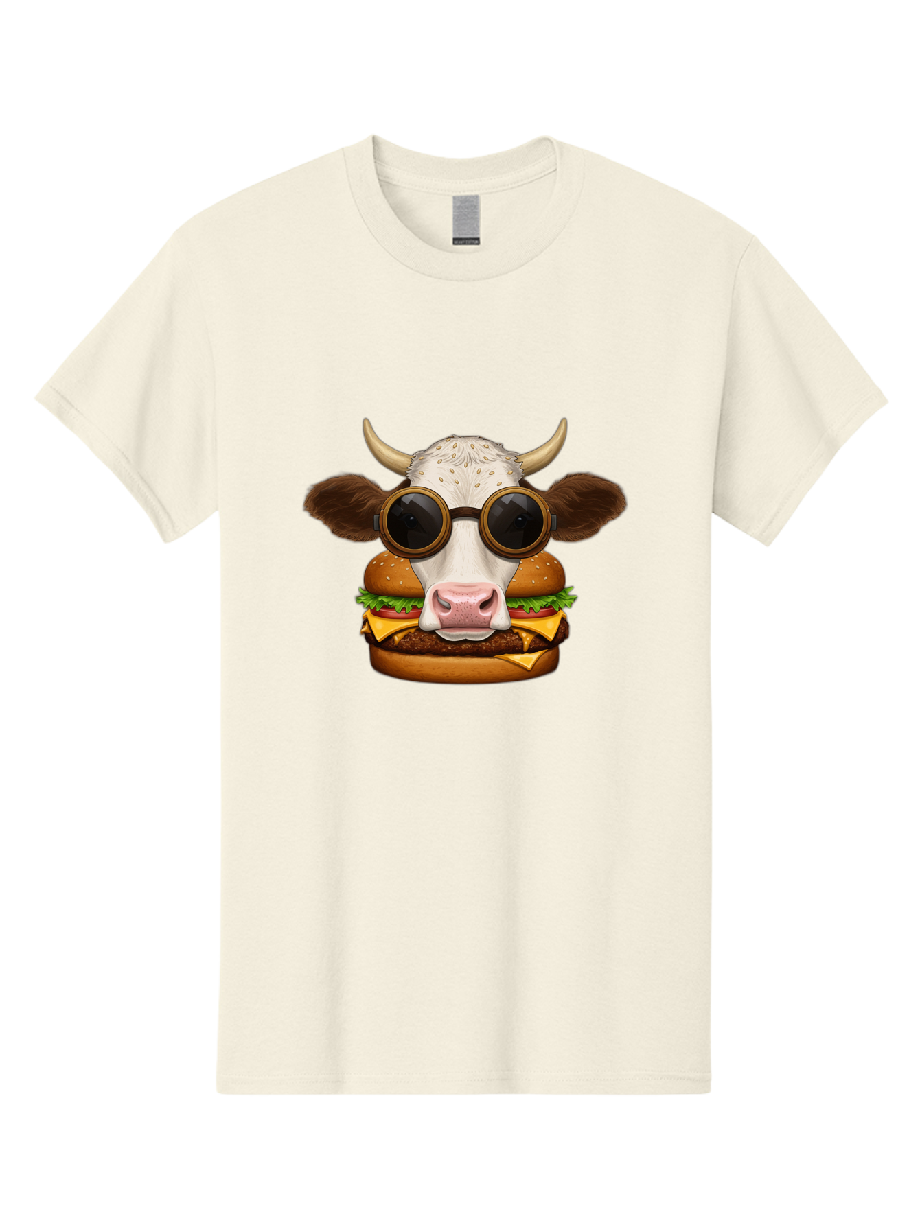 Cow-In-Shades-Burger Men'S Graphic Tee, 100% Cotton, Comfortable Casual Summer Wear, Machine Washable, Vintage Camera, Old Camera, Antique Camera, Black Camera, Classic Photography, Photography Equipment, Nostalgic Device, Film Camera, Bah800
