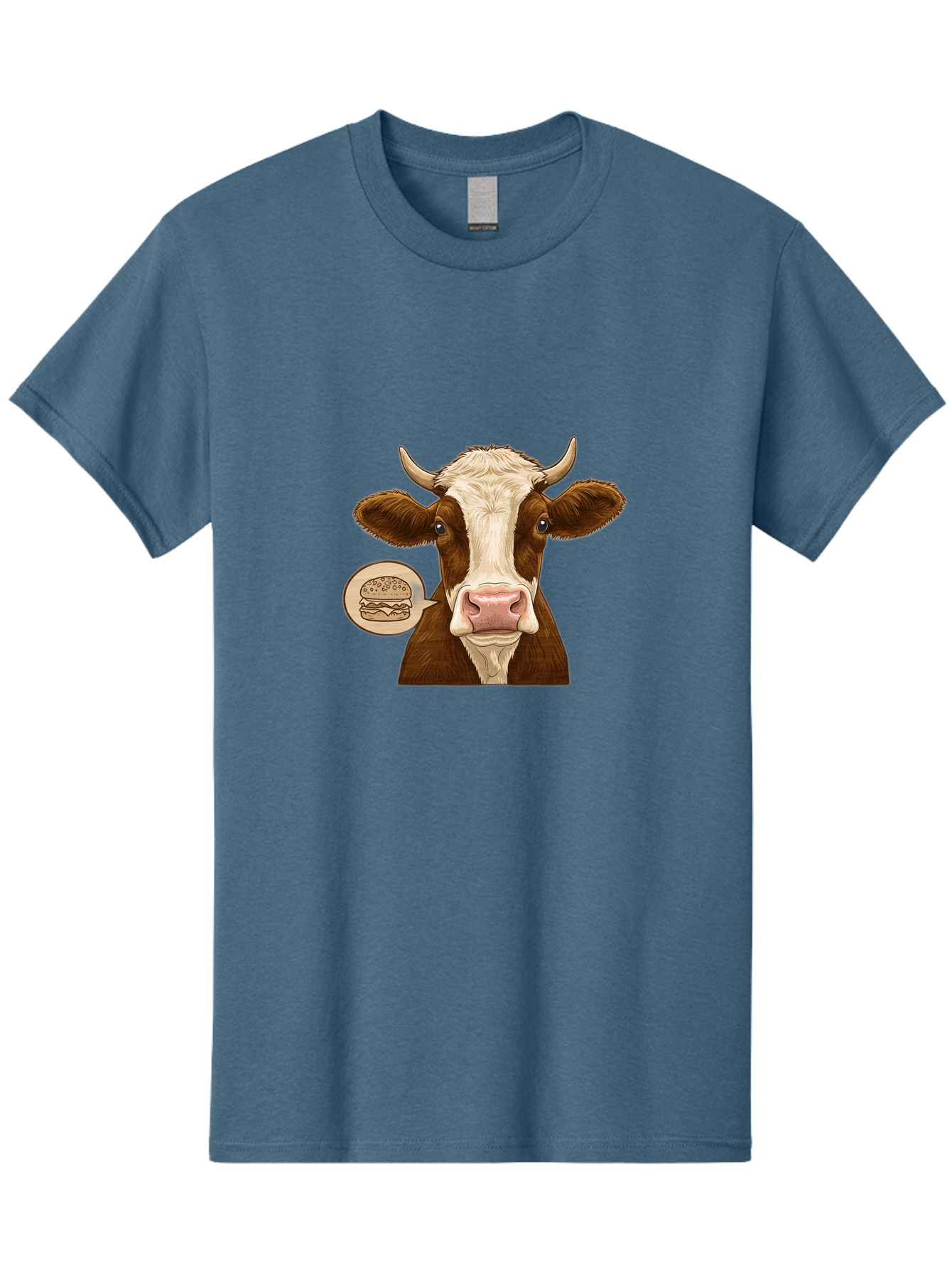 Cow-Thinking-Burger Men'S Graphic Tee, 100% Cotton, Comfortable Casual Summer Wear, Machine Washable, Vintage Camera, Old Camera, Antique Camera, Black Camera, Classic Photography, Photography Equipment, Nostalgic Device, Film Camera, Bah815