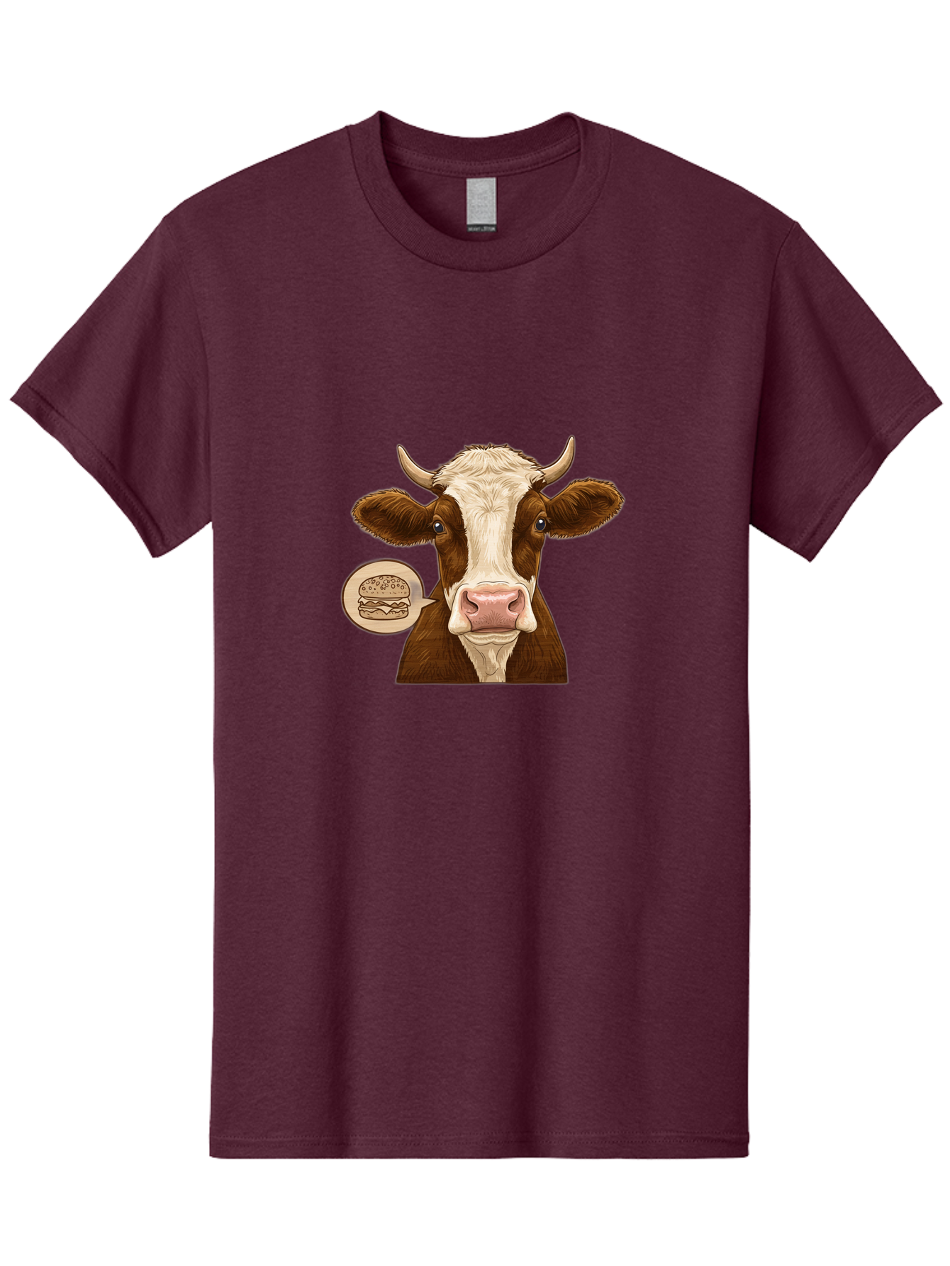 Cow-Thinking-Burger Men'S Graphic Tee, 100% Cotton, Comfortable Casual Summer Wear, Machine Washable, Vintage Camera, Old Camera, Antique Camera, Black Camera, Classic Photography, Photography Equipment, Nostalgic Device, Film Camera, Bah815
