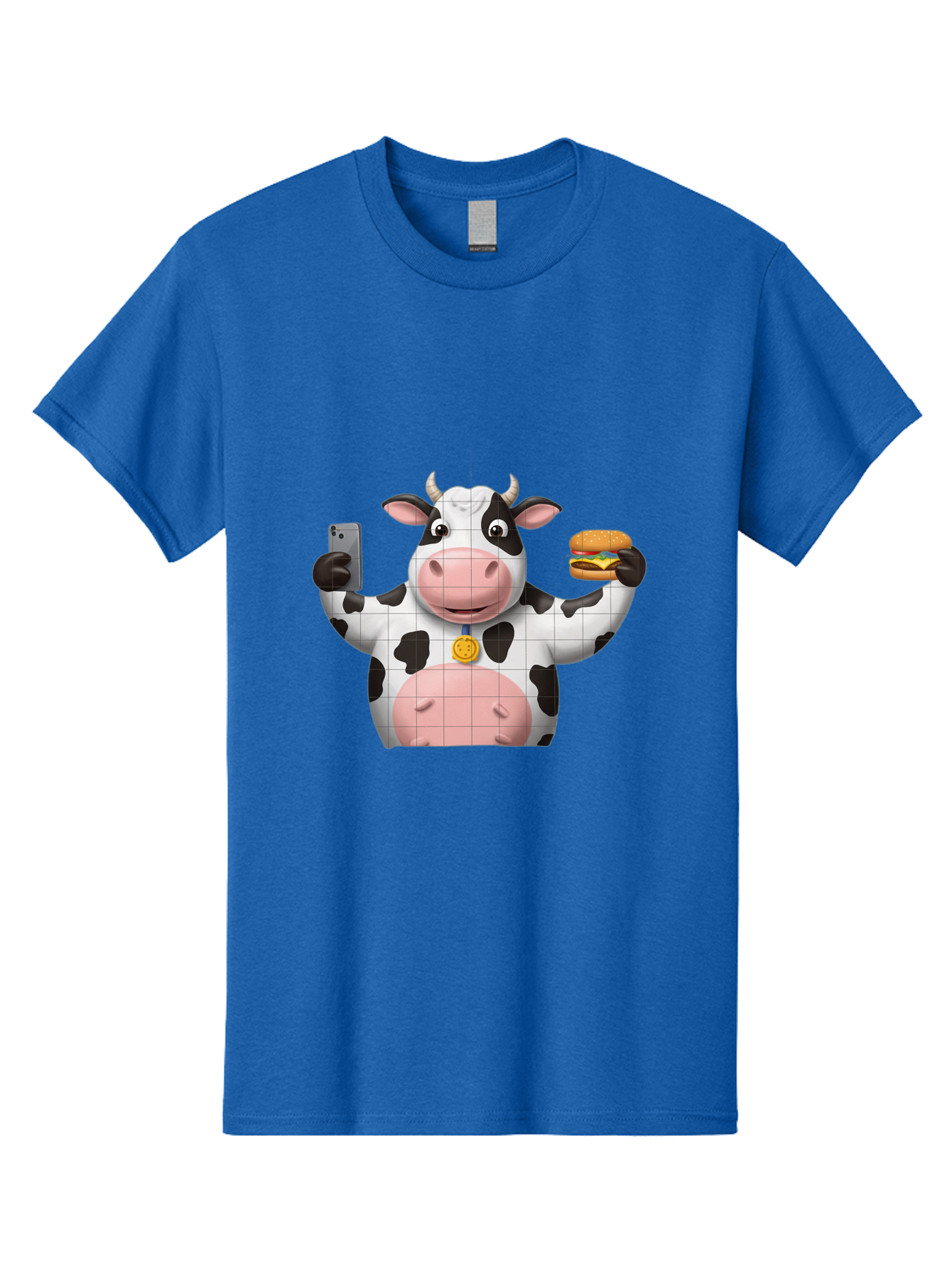 Cow-With-Burger-And-Phone Men'S Graphic Tee, 100% Cotton, Comfortable Casual Summer Wear, Machine Washable, Vintage Camera, Old Camera, Antique Camera, Black Camera, Classic Photography, Photography Equipment, Nostalgic Device, Film Camera, Bah818