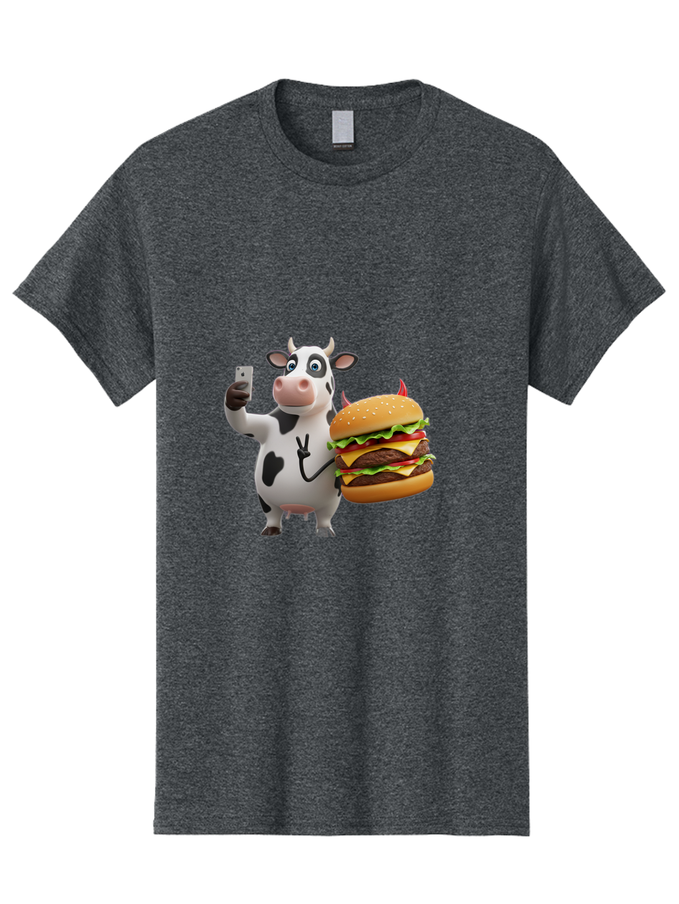 Cow-With-Burger Men'S Graphic Tee, 100% Cotton, Comfortable Casual Summer Wear, Machine Washable, Vintage Camera, Old Camera, Antique Camera, Black Camera, Classic Photography, Photography Equipment, Nostalgic Device, Film Camera, Camera Art Bah819