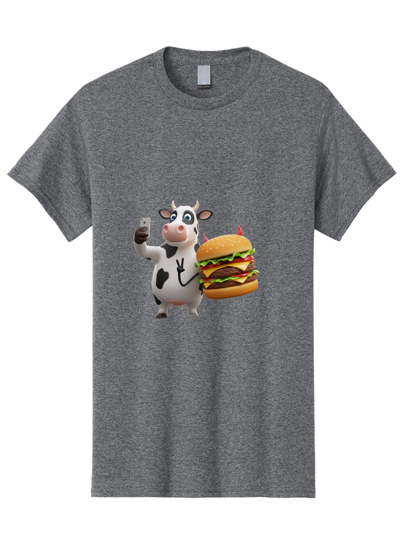 Cow-With-Burger Men'S Graphic Tee, 100% Cotton, Comfortable Casual Summer Wear, Machine Washable, Vintage Camera, Old Camera, Antique Camera, Black Camera, Classic Photography, Photography Equipment, Nostalgic Device, Film Camera, Camera Art Bah819