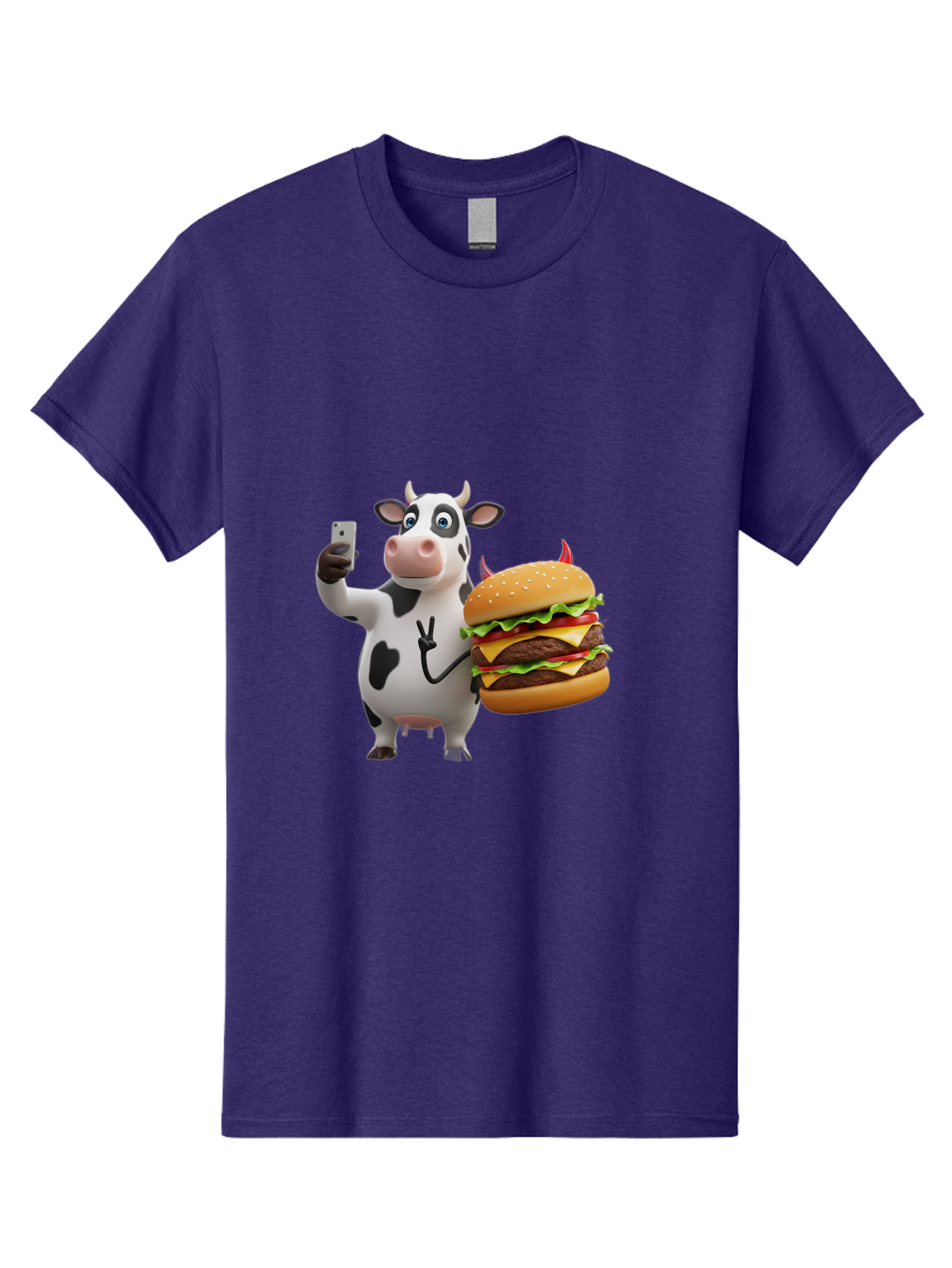 Cow-With-Burger Men'S Graphic Tee, 100% Cotton, Comfortable Casual Summer Wear, Machine Washable, Vintage Camera, Old Camera, Antique Camera, Black Camera, Classic Photography, Photography Equipment, Nostalgic Device, Film Camera, Camera Art Bah819