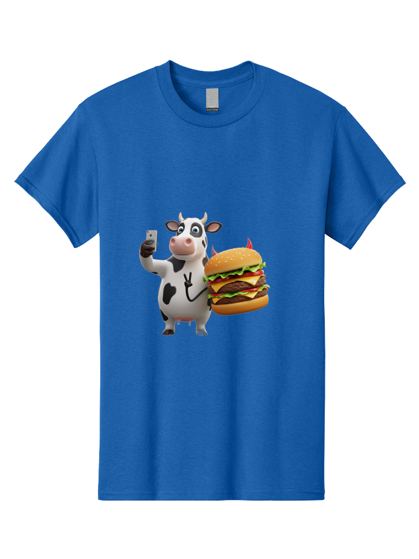 Cow-With-Burger Men'S Graphic Tee, 100% Cotton, Comfortable Casual Summer Wear, Machine Washable, Vintage Camera, Old Camera, Antique Camera, Black Camera, Classic Photography, Photography Equipment, Nostalgic Device, Film Camera, Camera Art Bah819