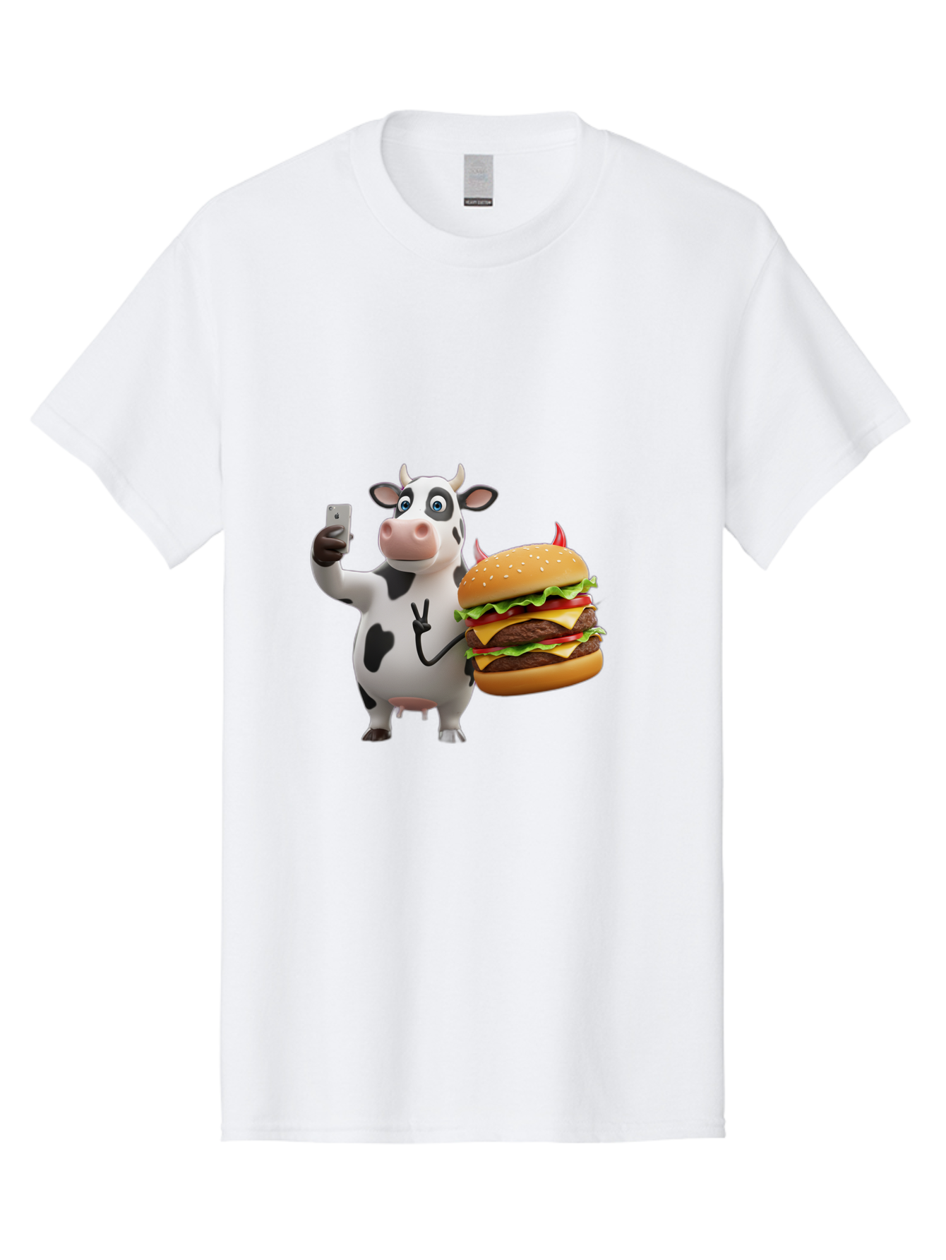 Cow-With-Burger Men'S Graphic Tee, 100% Cotton, Comfortable Casual Summer Wear, Machine Washable, Vintage Camera, Old Camera, Antique Camera, Black Camera, Classic Photography, Photography Equipment, Nostalgic Device, Film Camera, Camera Art Bah819