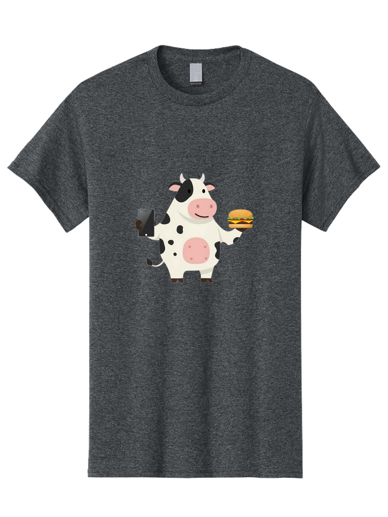 Cow-With-Hamburger Men'S Graphic Tee, 100% Cotton, Comfortable Casual Summer Wear, Machine Washable, Vintage Camera, Old Camera, Antique Camera, Black Camera, Classic Photography, Photography Equipment, Nostalgic Device, Film Camera, Bah821
