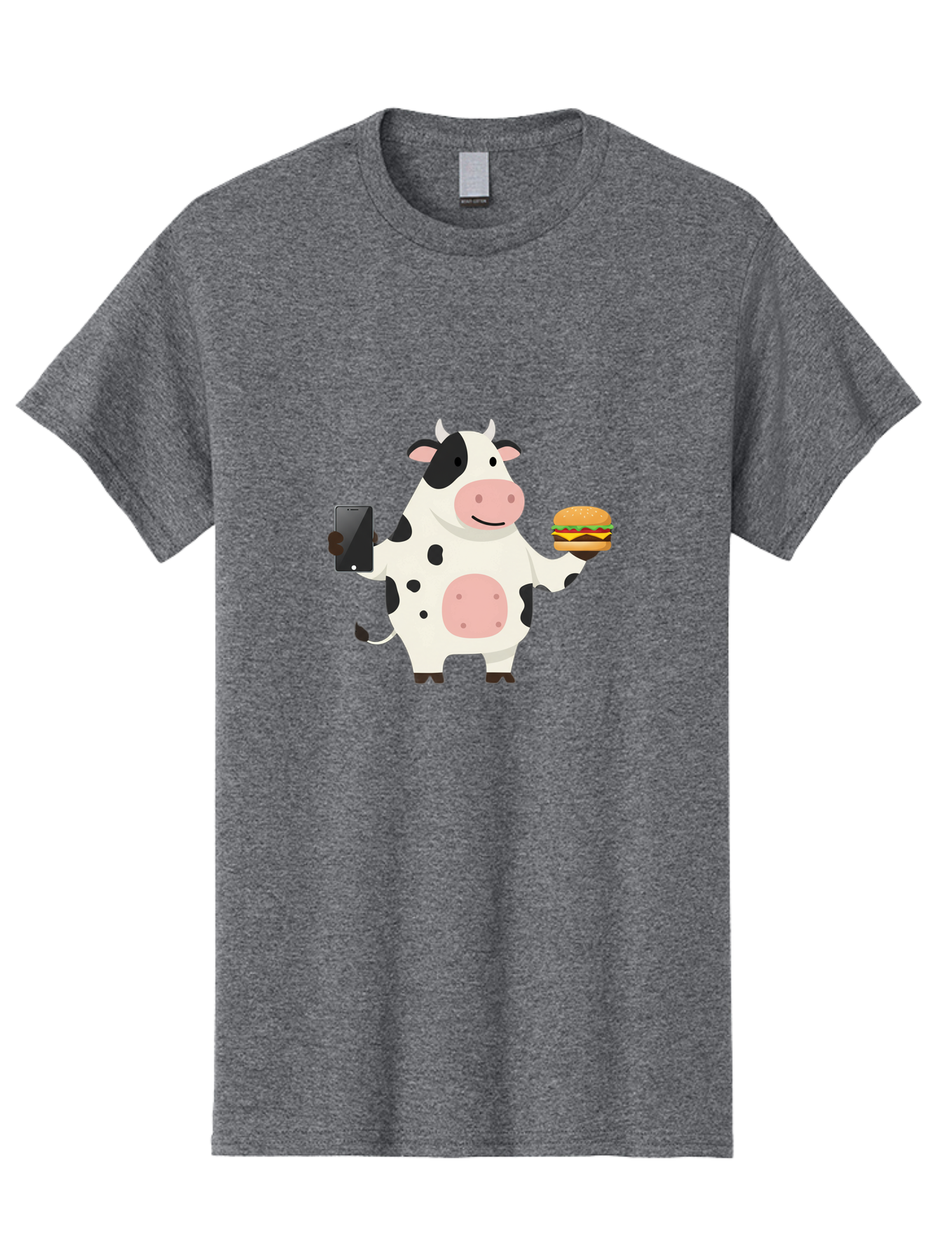 Cow-With-Hamburger Men'S Graphic Tee, 100% Cotton, Comfortable Casual Summer Wear, Machine Washable, Vintage Camera, Old Camera, Antique Camera, Black Camera, Classic Photography, Photography Equipment, Nostalgic Device, Film Camera, Bah821