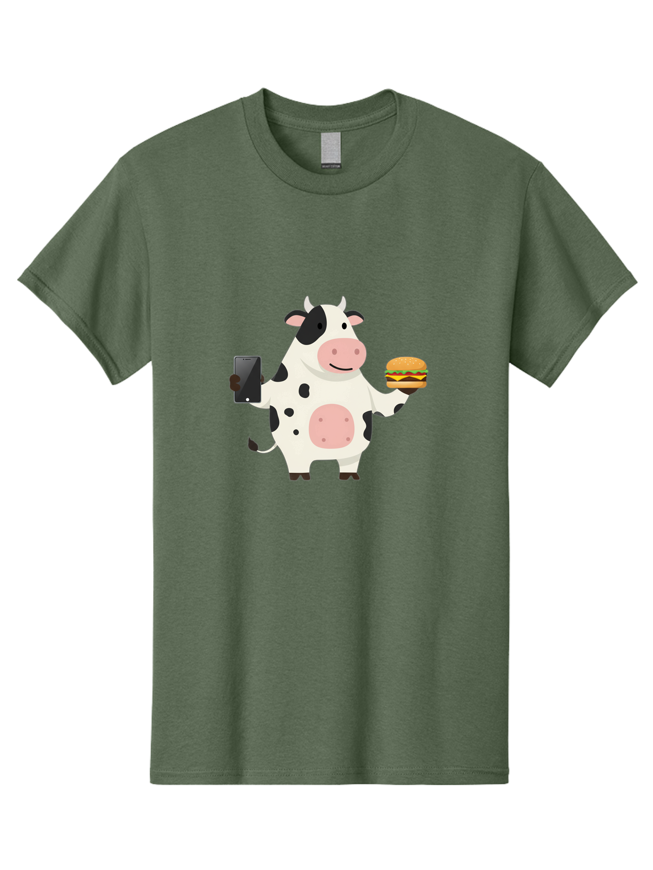 Cow-With-Hamburger Men'S Graphic Tee, 100% Cotton, Comfortable Casual Summer Wear, Machine Washable, Vintage Camera, Old Camera, Antique Camera, Black Camera, Classic Photography, Photography Equipment, Nostalgic Device, Film Camera, Bah821