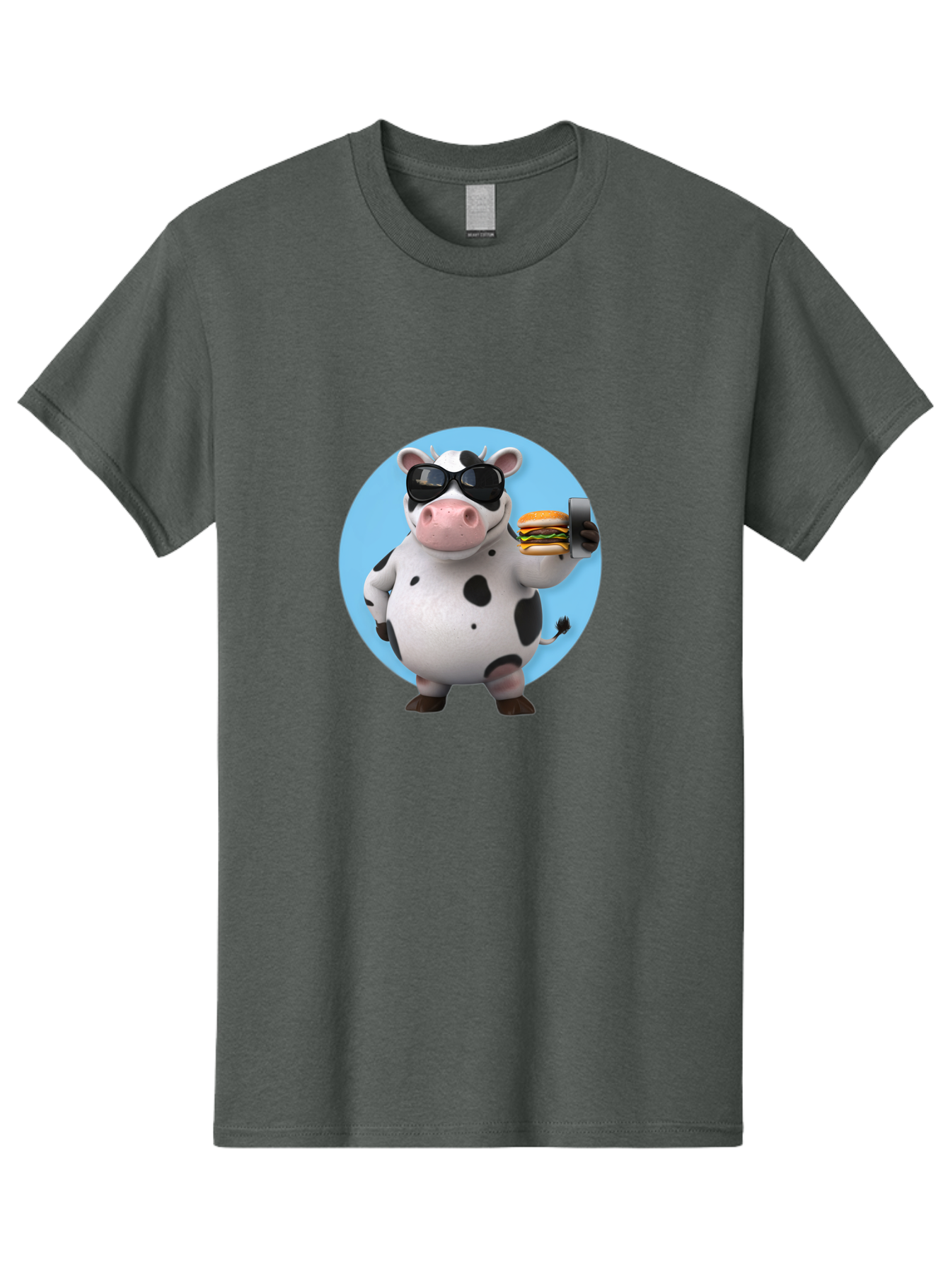 Cow-With-Sunglasses Men'S Graphic Tee, 100% Cotton, Comfortable Casual Summer Wear, Machine Washable, Vintage Camera, Old Camera, Antique Camera, Black Camera, Classic Photography, Photography Equipment, Nostalgic Device, Film Camera, Bah823