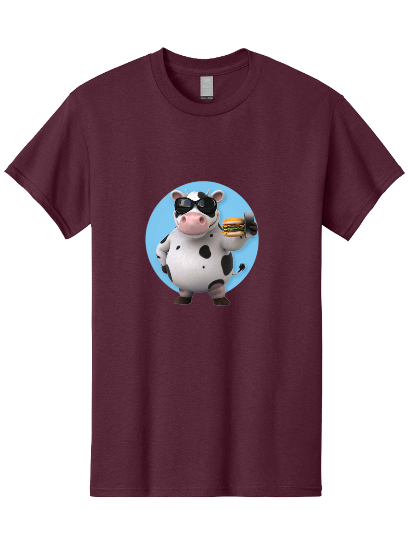 Cow-With-Sunglasses Men'S Graphic Tee, 100% Cotton, Comfortable Casual Summer Wear, Machine Washable, Vintage Camera, Old Camera, Antique Camera, Black Camera, Classic Photography, Photography Equipment, Nostalgic Device, Film Camera, Bah823
