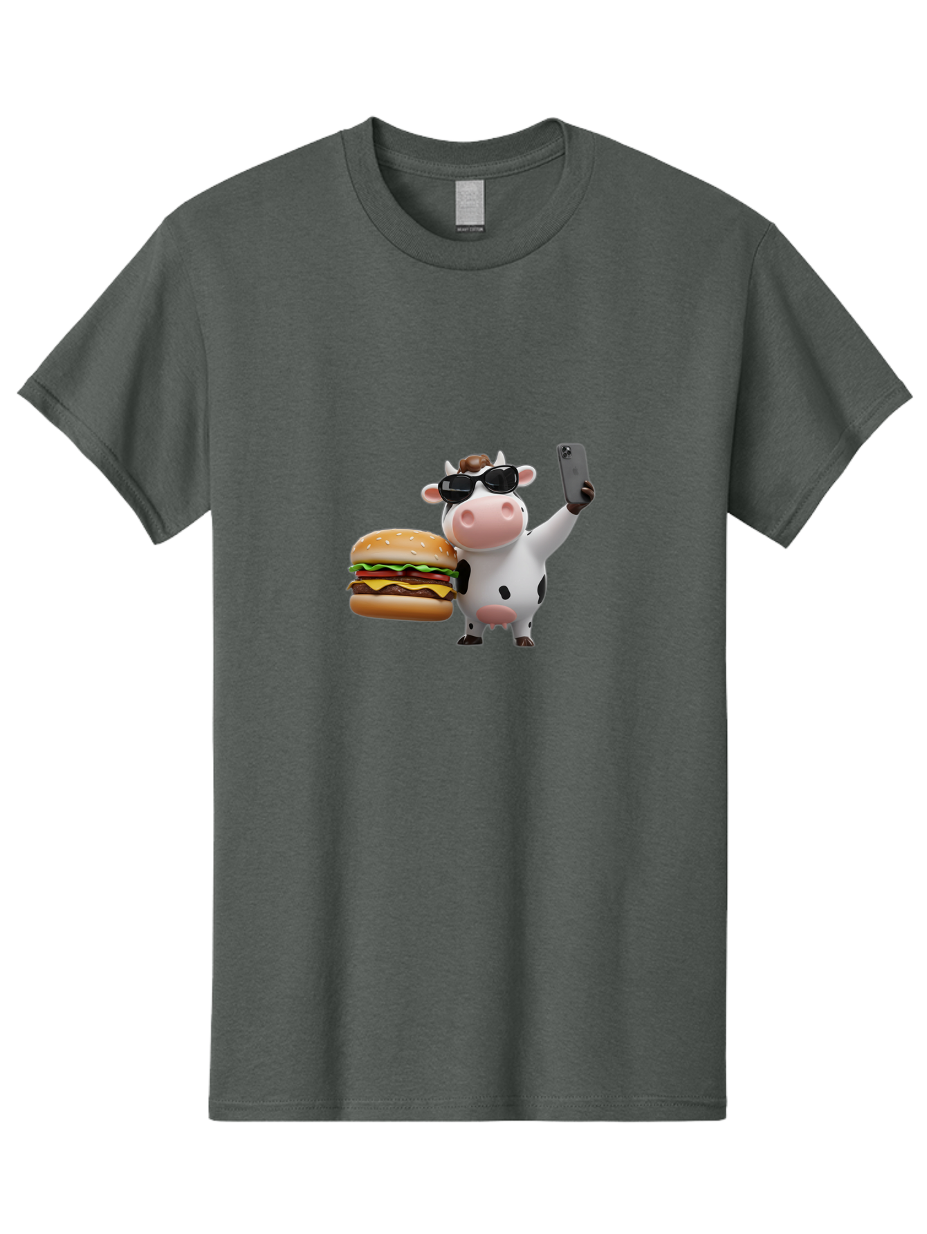 Cowburger Men'S Graphic Tee, 100% Cotton, Comfortable Casual Summer Wear, Machine Washable, Vintage Camera, Old Camera, Antique Camera, Black Camera, Classic Photography, Photography Equipment, Nostalgic Device, Film Camera, Camera Art Bah825