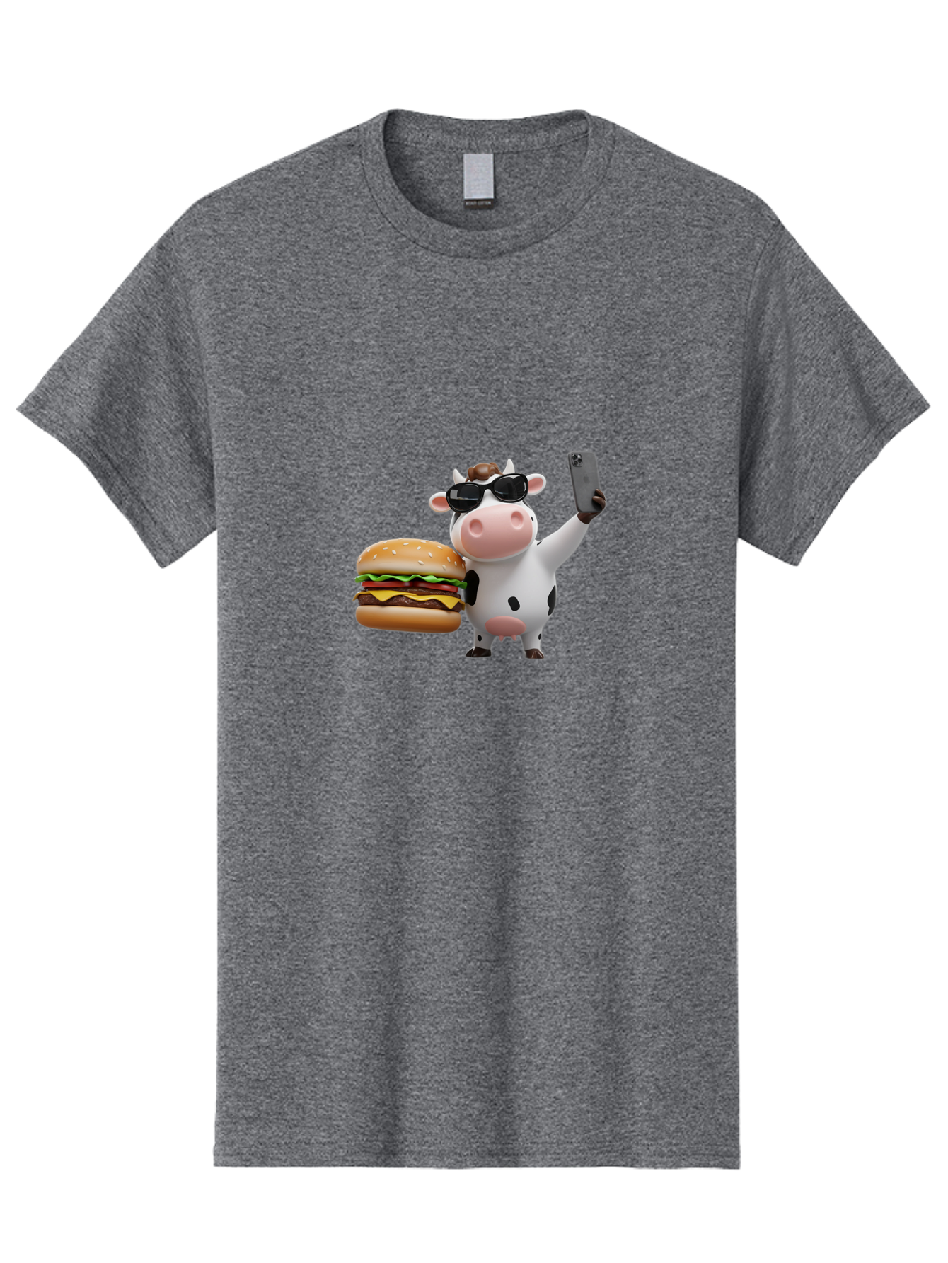 Cowburger Men'S Graphic Tee, 100% Cotton, Comfortable Casual Summer Wear, Machine Washable, Vintage Camera, Old Camera, Antique Camera, Black Camera, Classic Photography, Photography Equipment, Nostalgic Device, Film Camera, Camera Art Bah825
