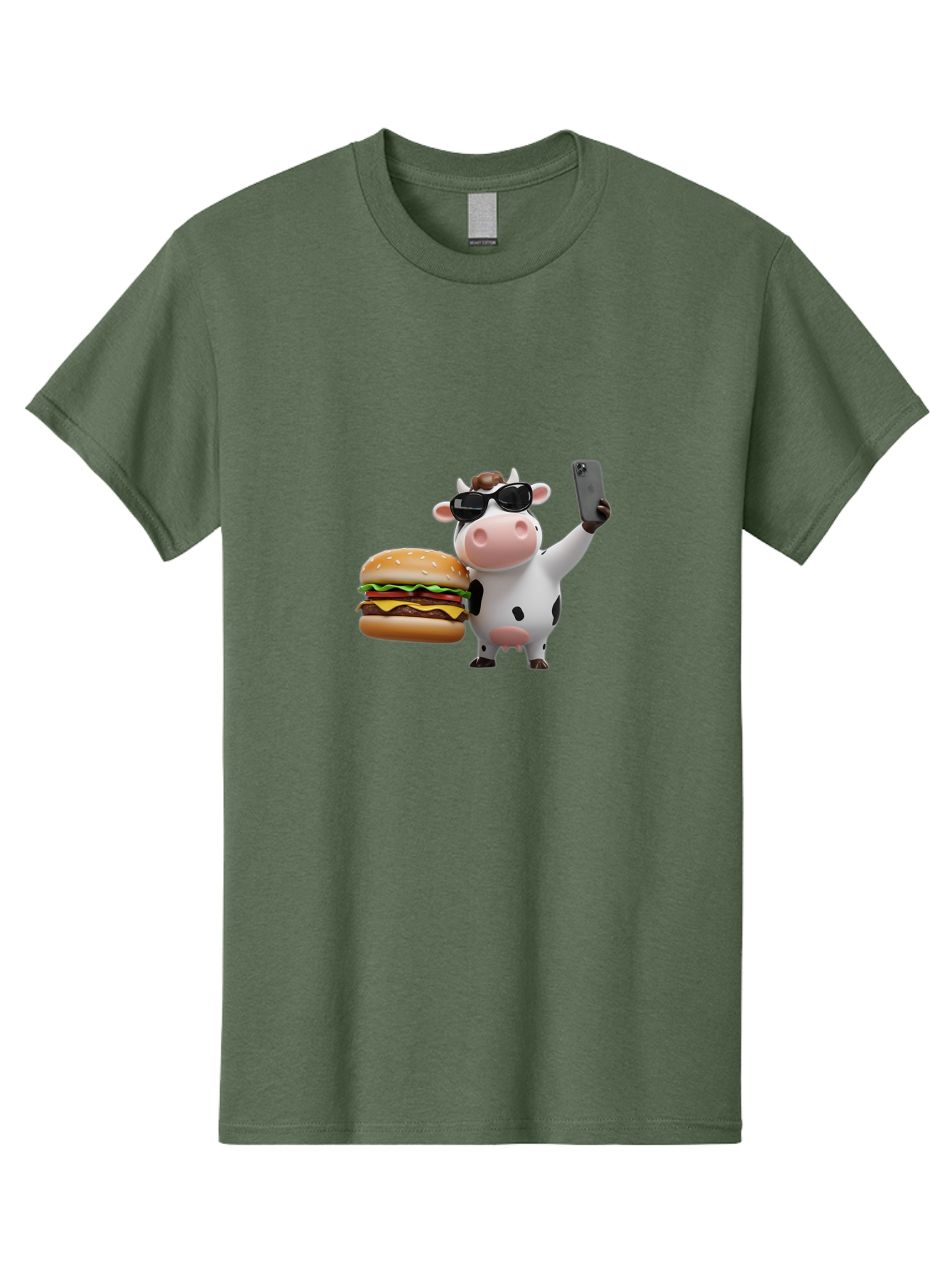 Cowburger Men'S Graphic Tee, 100% Cotton, Comfortable Casual Summer Wear, Machine Washable, Vintage Camera, Old Camera, Antique Camera, Black Camera, Classic Photography, Photography Equipment, Nostalgic Device, Film Camera, Camera Art Bah825