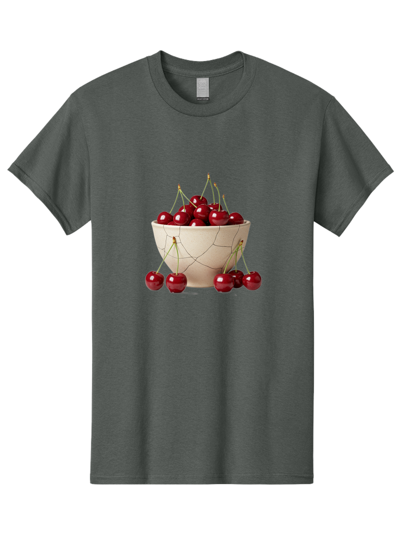 Cracked-Bowl-Cherries Men'S Graphic Tee, 100% Cotton, Comfortable Casual Summer Wear, Machine Washable, Vintage Camera, Old Camera, Antique Camera, Black Camera, Classic Photography, Photography Equipment, Nostalgic Device, Film Camera, Bah827