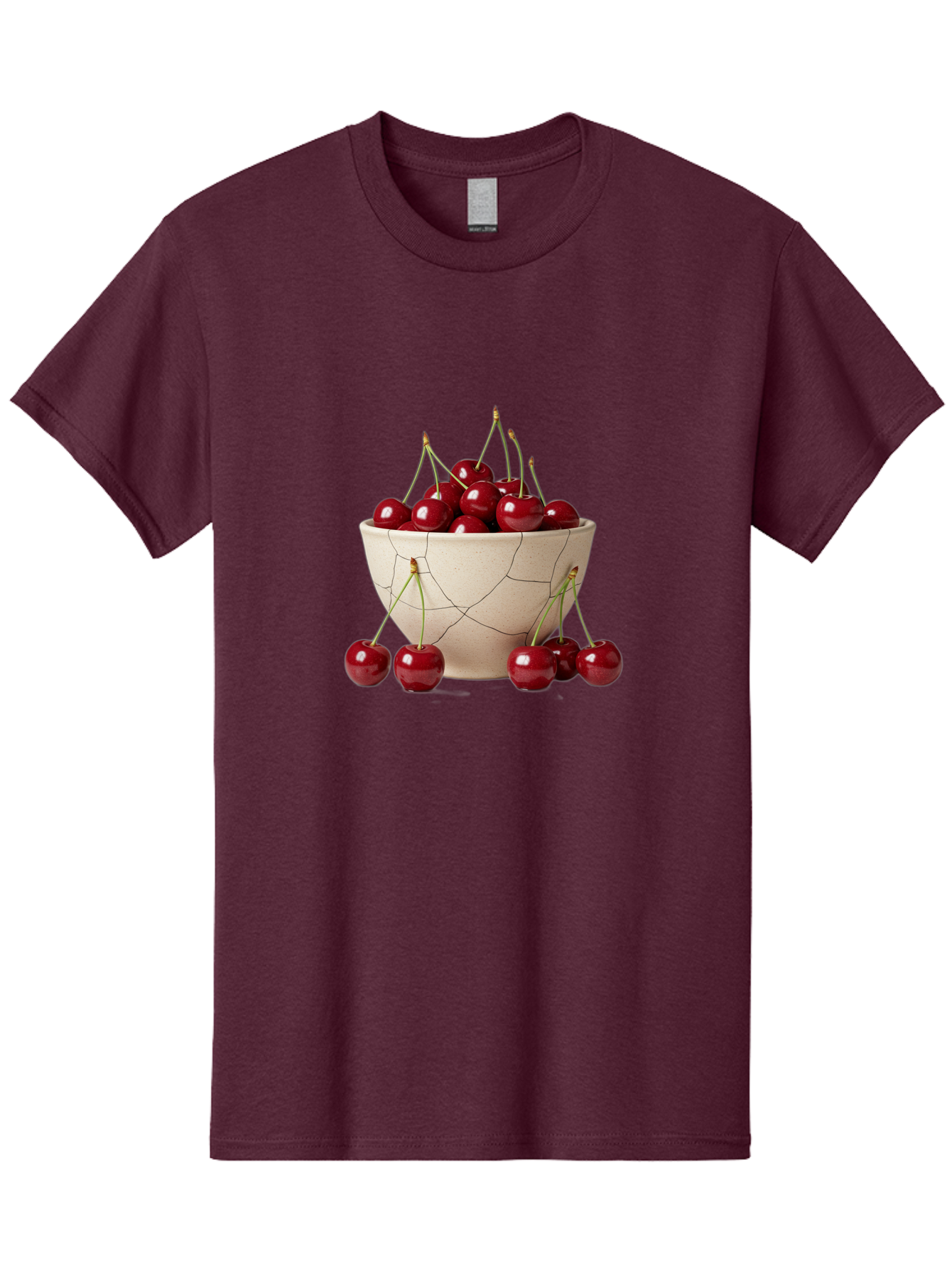 Cracked-Bowl-Cherries Men'S Graphic Tee, 100% Cotton, Comfortable Casual Summer Wear, Machine Washable, Vintage Camera, Old Camera, Antique Camera, Black Camera, Classic Photography, Photography Equipment, Nostalgic Device, Film Camera, Bah827