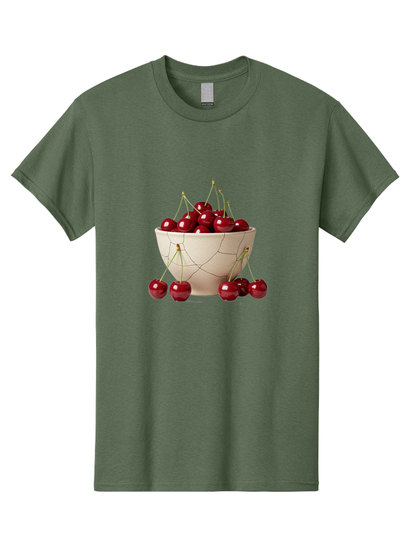 Cracked-Bowl-Cherries Men'S Graphic Tee, 100% Cotton, Comfortable Casual Summer Wear, Machine Washable, Vintage Camera, Old Camera, Antique Camera, Black Camera, Classic Photography, Photography Equipment, Nostalgic Device, Film Camera, Bah827