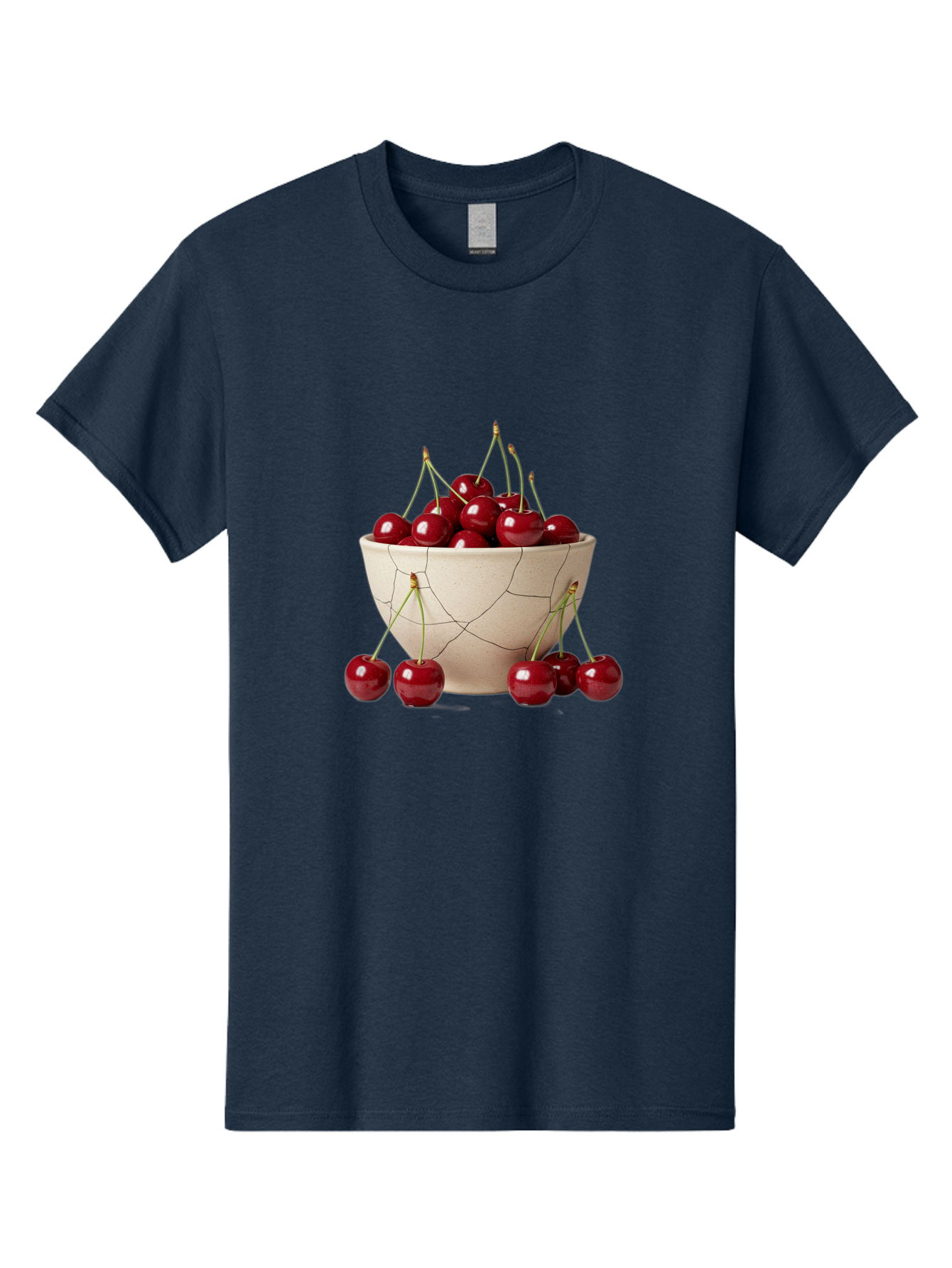 Cracked-Bowl-Cherries Men'S Graphic Tee, 100% Cotton, Comfortable Casual Summer Wear, Machine Washable, Vintage Camera, Old Camera, Antique Camera, Black Camera, Classic Photography, Photography Equipment, Nostalgic Device, Film Camera, Bah827
