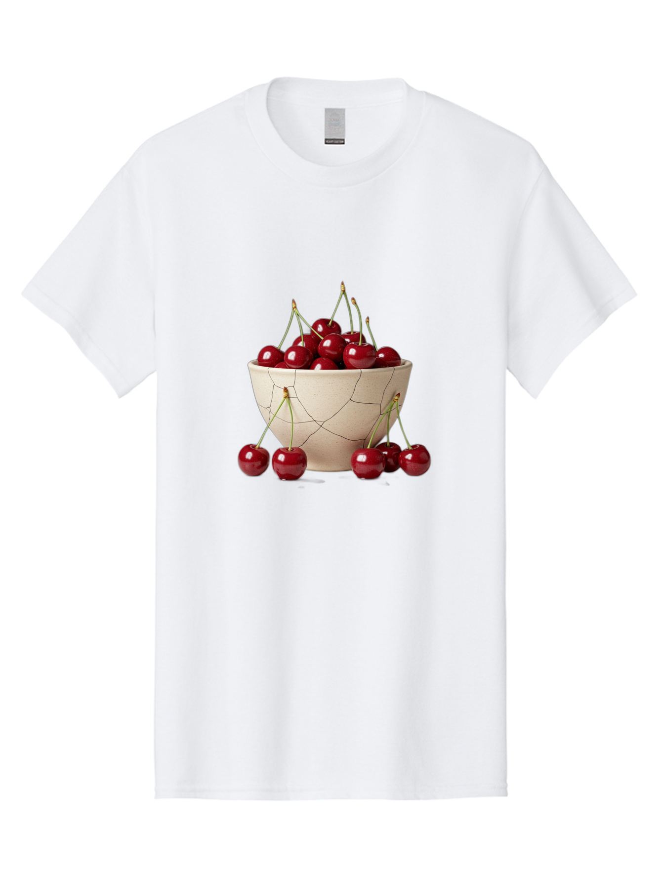 Cracked-Bowl-Cherries Men'S Graphic Tee, 100% Cotton, Comfortable Casual Summer Wear, Machine Washable, Vintage Camera, Old Camera, Antique Camera, Black Camera, Classic Photography, Photography Equipment, Nostalgic Device, Film Camera, Bah827