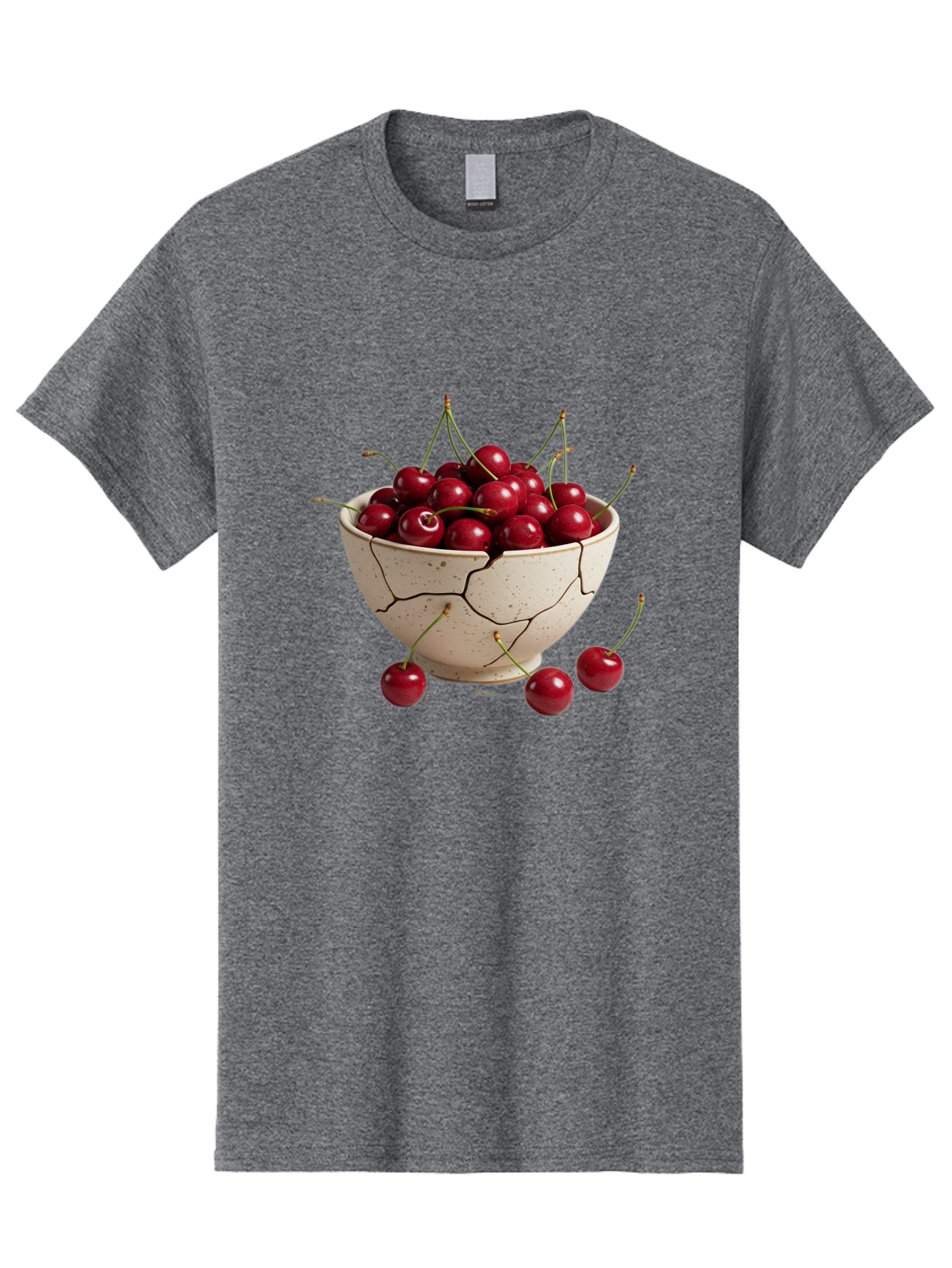 Cracked-Bowl-Of-Cherries Men'S Graphic Tee, 100% Cotton, Comfortable Casual Summer Wear, Machine Washable, Vintage Camera, Old Camera, Antique Camera, Black Camera, Classic Photography, Photography Equipment, Nostalgic Device, Film Camera, Bah828