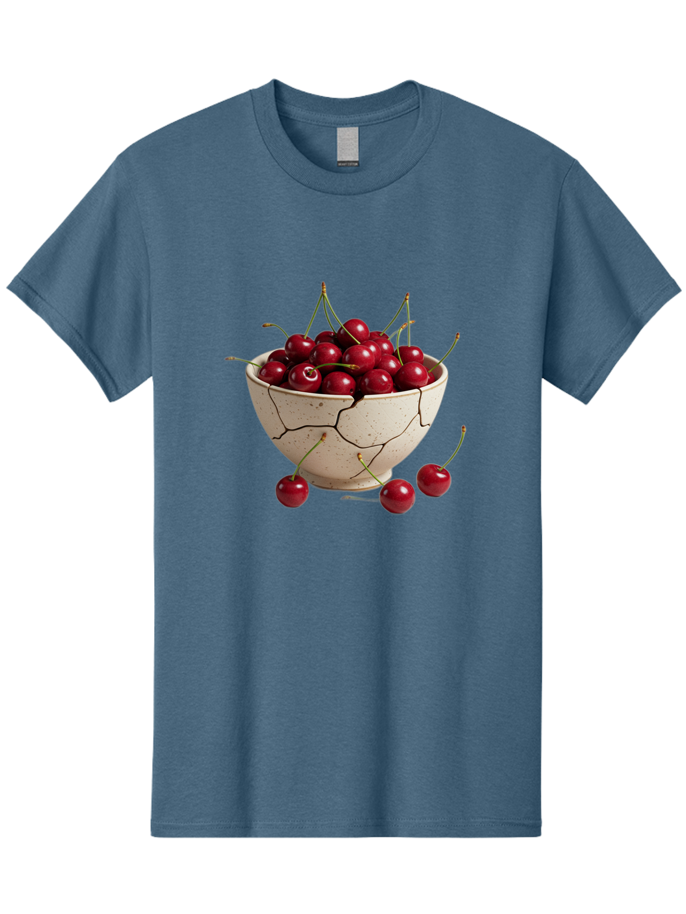 Cracked-Bowl-Of-Cherries Men'S Graphic Tee, 100% Cotton, Comfortable Casual Summer Wear, Machine Washable, Vintage Camera, Old Camera, Antique Camera, Black Camera, Classic Photography, Photography Equipment, Nostalgic Device, Film Camera, Bah828