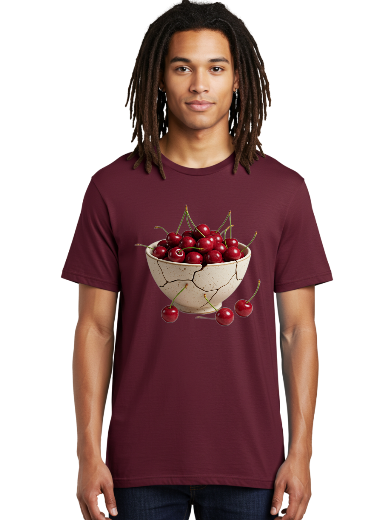 Cracked-Bowl-Of-Cherries Men'S Graphic Tee, 100% Cotton, Comfortable Casual Summer Wear, Machine Washable, Vintage Camera, Old Camera, Antique Camera, Black Camera, Classic Photography, Photography Equipment, Nostalgic Device, Film Camera, Bah828