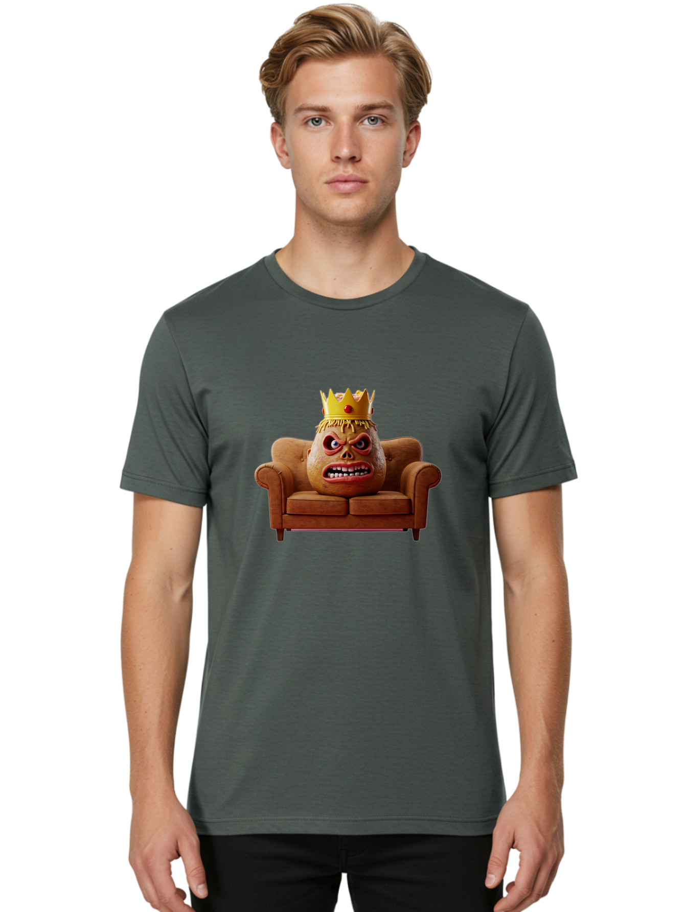 Crown-Prince-Potato-Head Men'S Graphic Tee, 100% Cotton, Comfortable Casual Summer Wear, Machine Washable, Vintage Camera, Old Camera, Antique Camera, Black Camera, Classic Photography, Photography Equipment, Nostalgic Device, Film Camera, Bah830
