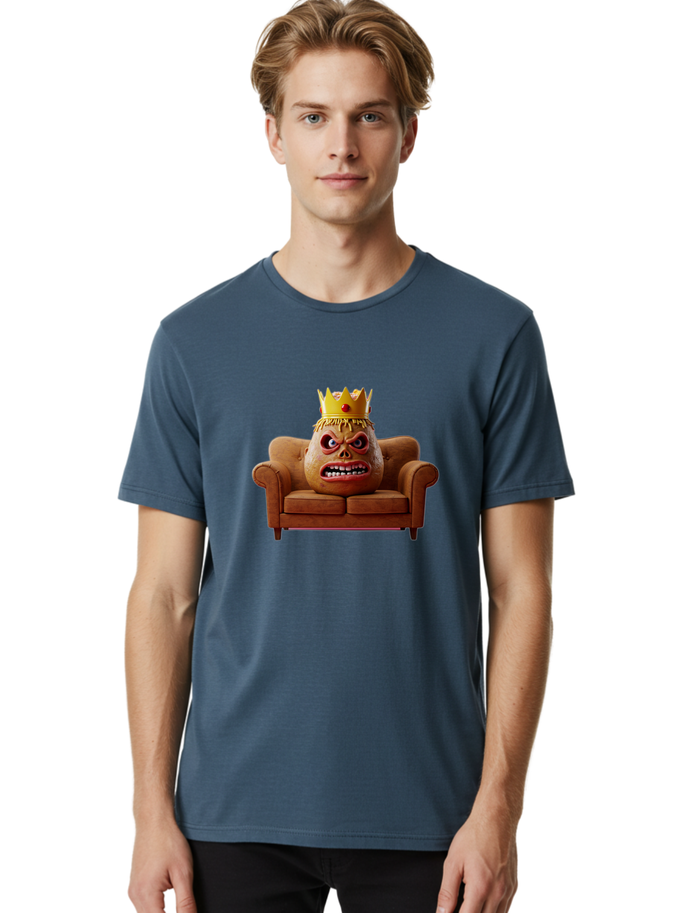 Crown-Prince-Potato-Head Men'S Graphic Tee, 100% Cotton, Comfortable Casual Summer Wear, Machine Washable, Vintage Camera, Old Camera, Antique Camera, Black Camera, Classic Photography, Photography Equipment, Nostalgic Device, Film Camera, Bah830