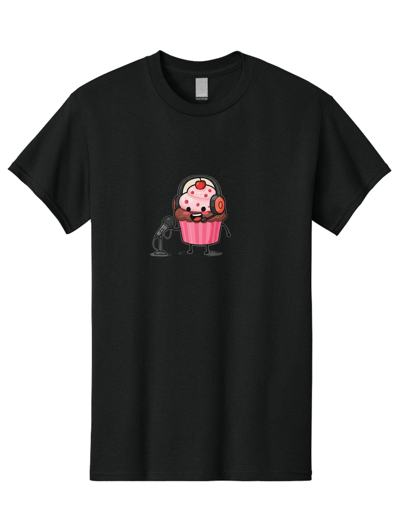 Cupcake-3 Men'S Graphic Tee, 100% Cotton, Comfortable Casual Summer Wear, Machine Washable, Vintage Camera, Old Camera, Antique Camera, Black Camera, Classic Photography, Photography Equipment, Nostalgic Device, Film Camera, Camera Art Bah841