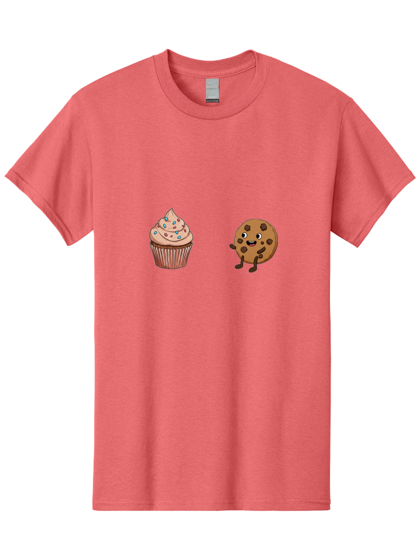 Cupcake-And-Cookie-1 Men'S Graphic Tee, 100% Cotton, Comfortable Casual Summer Wear, Machine Washable, Vintage Camera, Old Camera, Antique Camera, Black Camera, Classic Photography, Photography Equipment, Nostalgic Device, Film Camera, Bah843