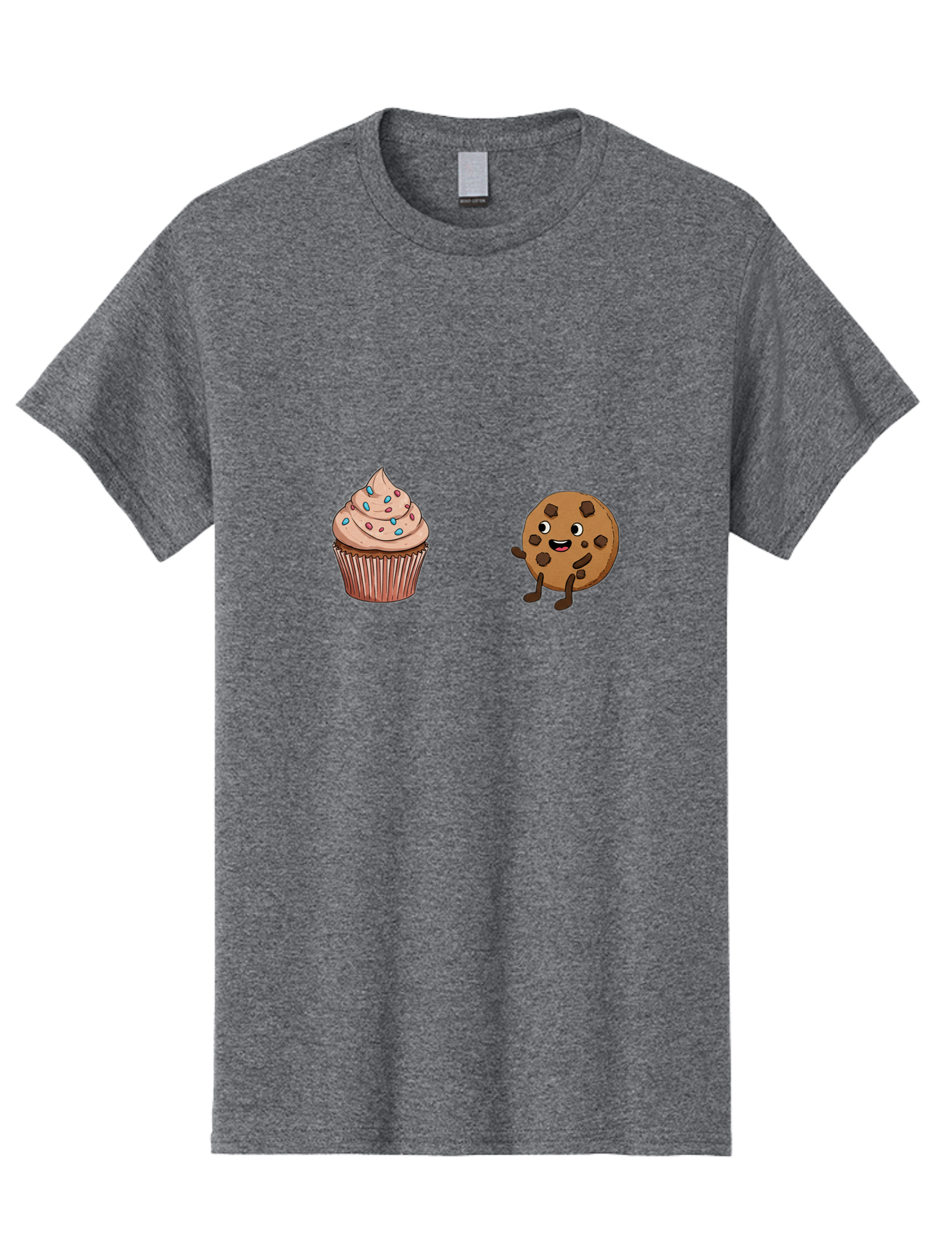 Cupcake-And-Cookie-1 Men'S Graphic Tee, 100% Cotton, Comfortable Casual Summer Wear, Machine Washable, Vintage Camera, Old Camera, Antique Camera, Black Camera, Classic Photography, Photography Equipment, Nostalgic Device, Film Camera, Bah843