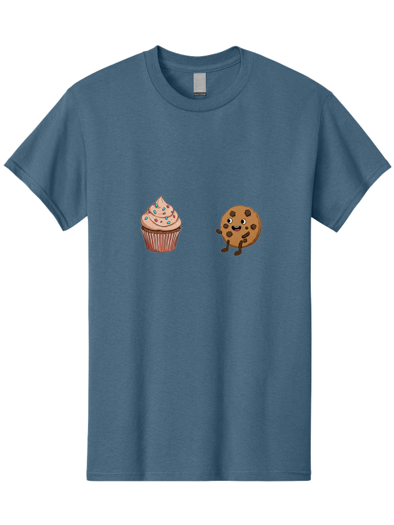 Cupcake-And-Cookie-1 Men'S Graphic Tee, 100% Cotton, Comfortable Casual Summer Wear, Machine Washable, Vintage Camera, Old Camera, Antique Camera, Black Camera, Classic Photography, Photography Equipment, Nostalgic Device, Film Camera, Bah843