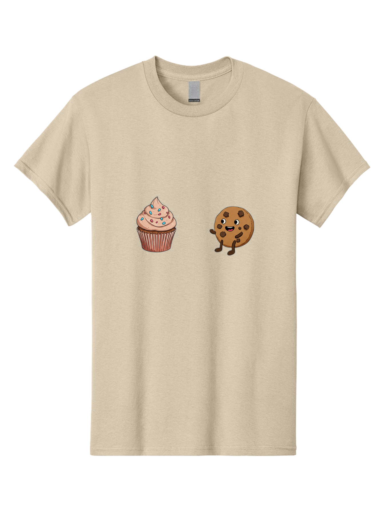 Cupcake-And-Cookie-1 Men'S Graphic Tee, 100% Cotton, Comfortable Casual Summer Wear, Machine Washable, Vintage Camera, Old Camera, Antique Camera, Black Camera, Classic Photography, Photography Equipment, Nostalgic Device, Film Camera, Bah843