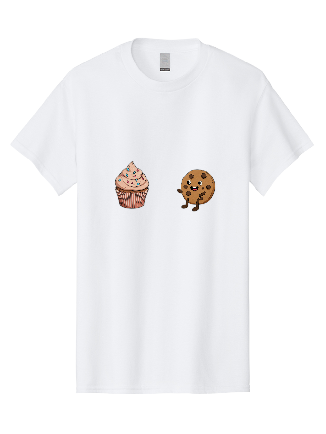 Cupcake-And-Cookie-1 Men'S Graphic Tee, 100% Cotton, Comfortable Casual Summer Wear, Machine Washable, Vintage Camera, Old Camera, Antique Camera, Black Camera, Classic Photography, Photography Equipment, Nostalgic Device, Film Camera, Bah843