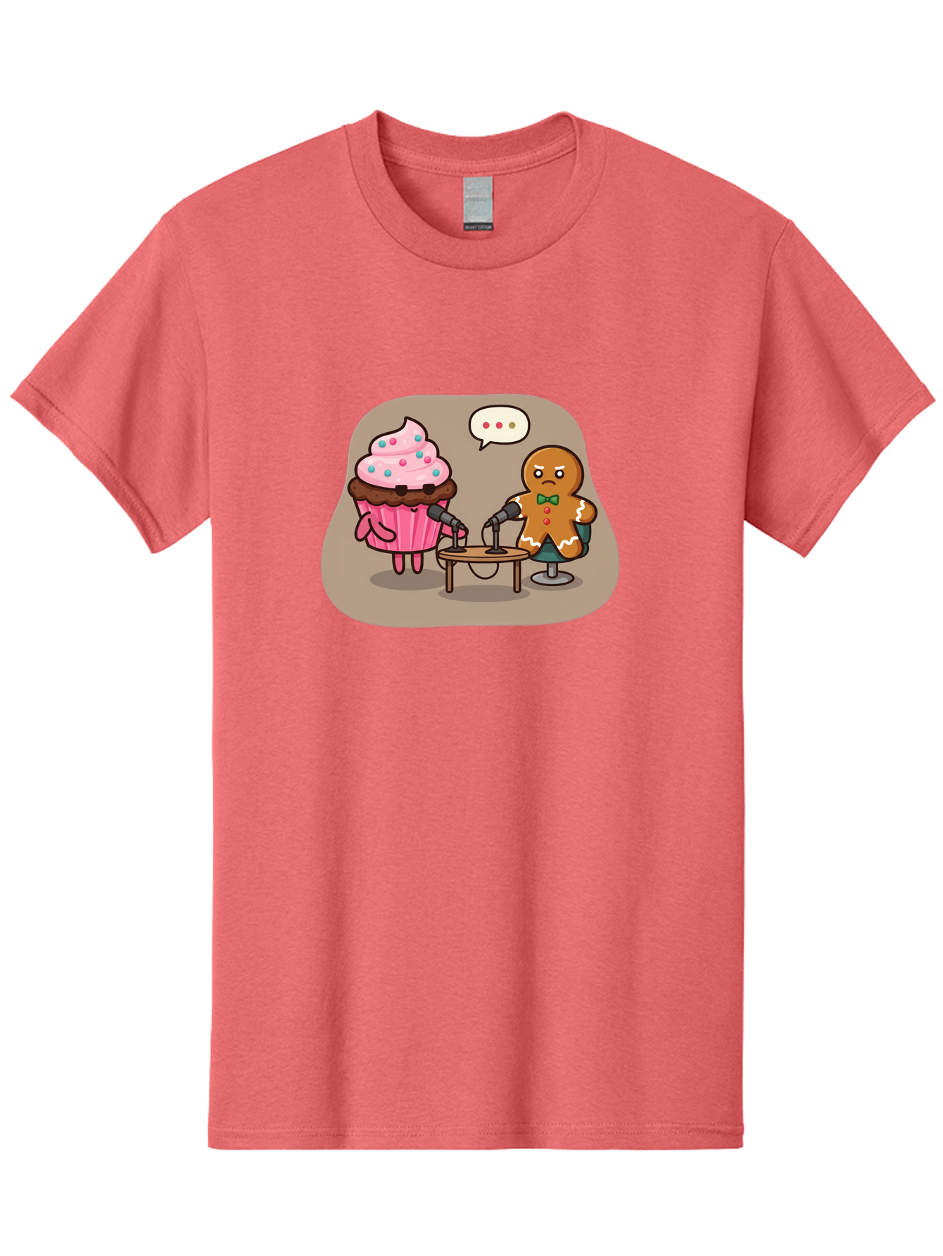 Cupcake-And-Gingerbread-Man Men'S Graphic Tee, 100% Cotton, Comfortable Casual Summer Wear, Machine Washable, Vintage Camera, Old Camera, Antique Camera, Black Camera, Classic Photography, Photography Equipment, Nostalgic Device, Film Camera, Bah845