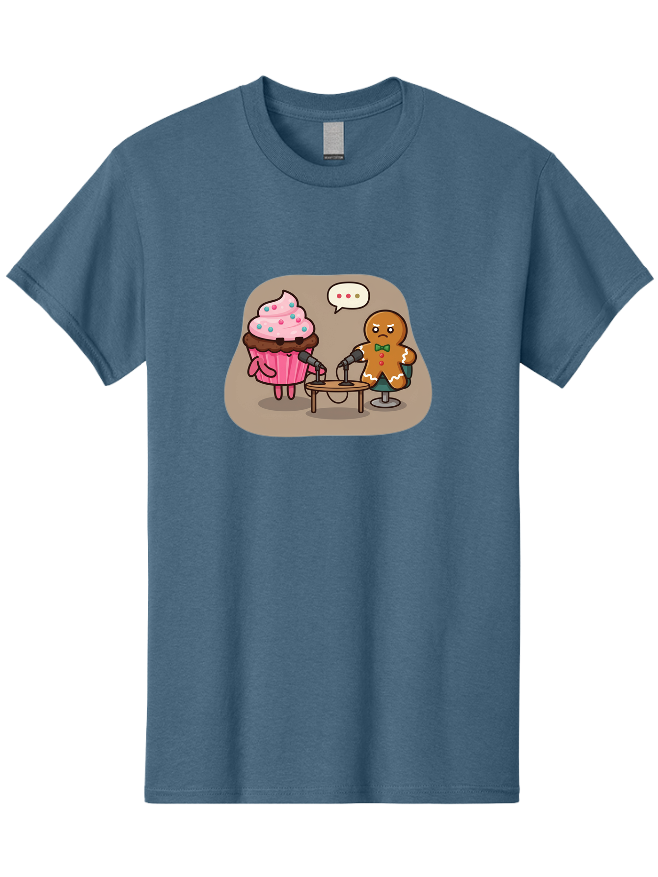 Cupcake-And-Gingerbread-Man Men'S Graphic Tee, 100% Cotton, Comfortable Casual Summer Wear, Machine Washable, Vintage Camera, Old Camera, Antique Camera, Black Camera, Classic Photography, Photography Equipment, Nostalgic Device, Film Camera, Bah845