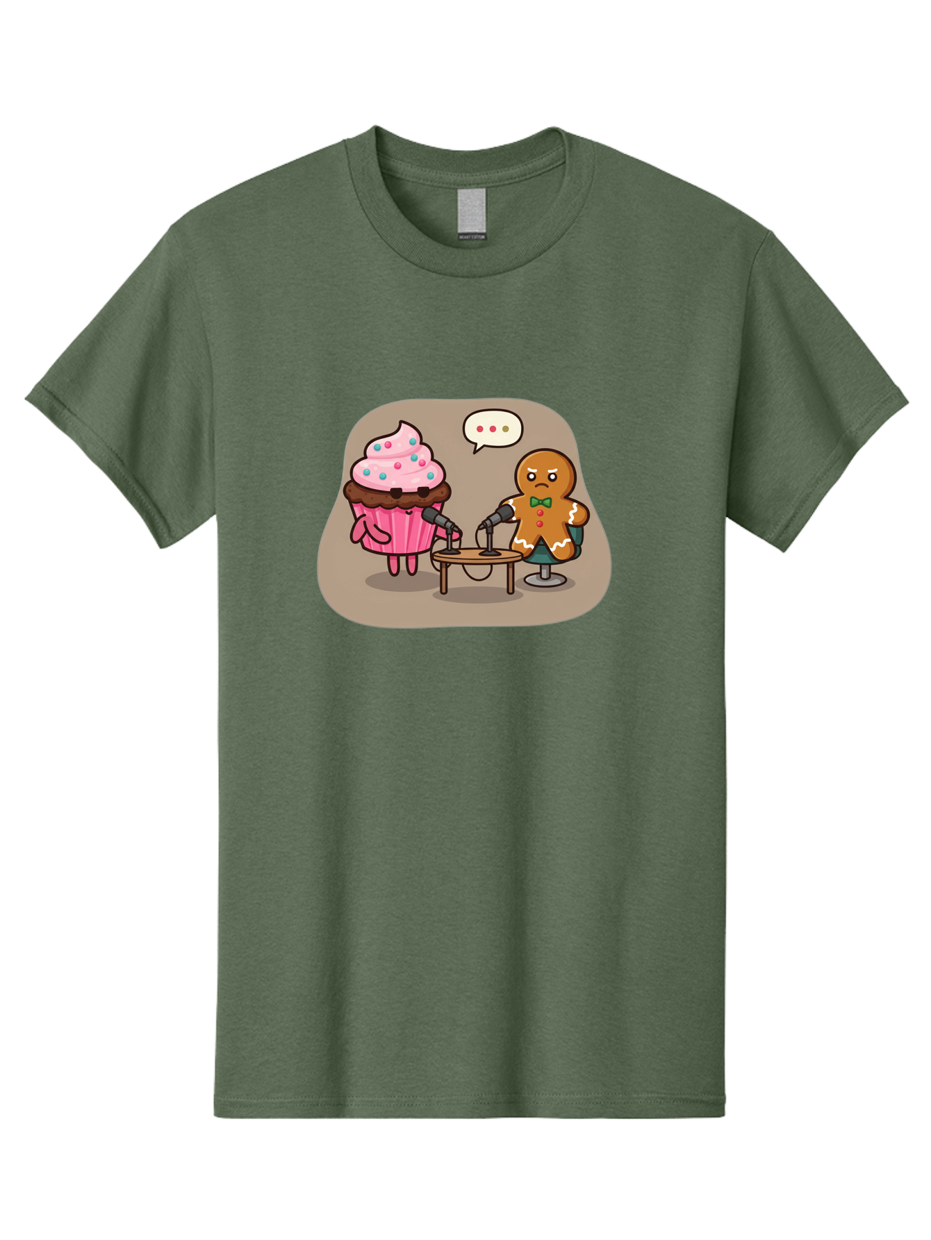 Cupcake-And-Gingerbread-Man Men'S Graphic Tee, 100% Cotton, Comfortable Casual Summer Wear, Machine Washable, Vintage Camera, Old Camera, Antique Camera, Black Camera, Classic Photography, Photography Equipment, Nostalgic Device, Film Camera, Bah845