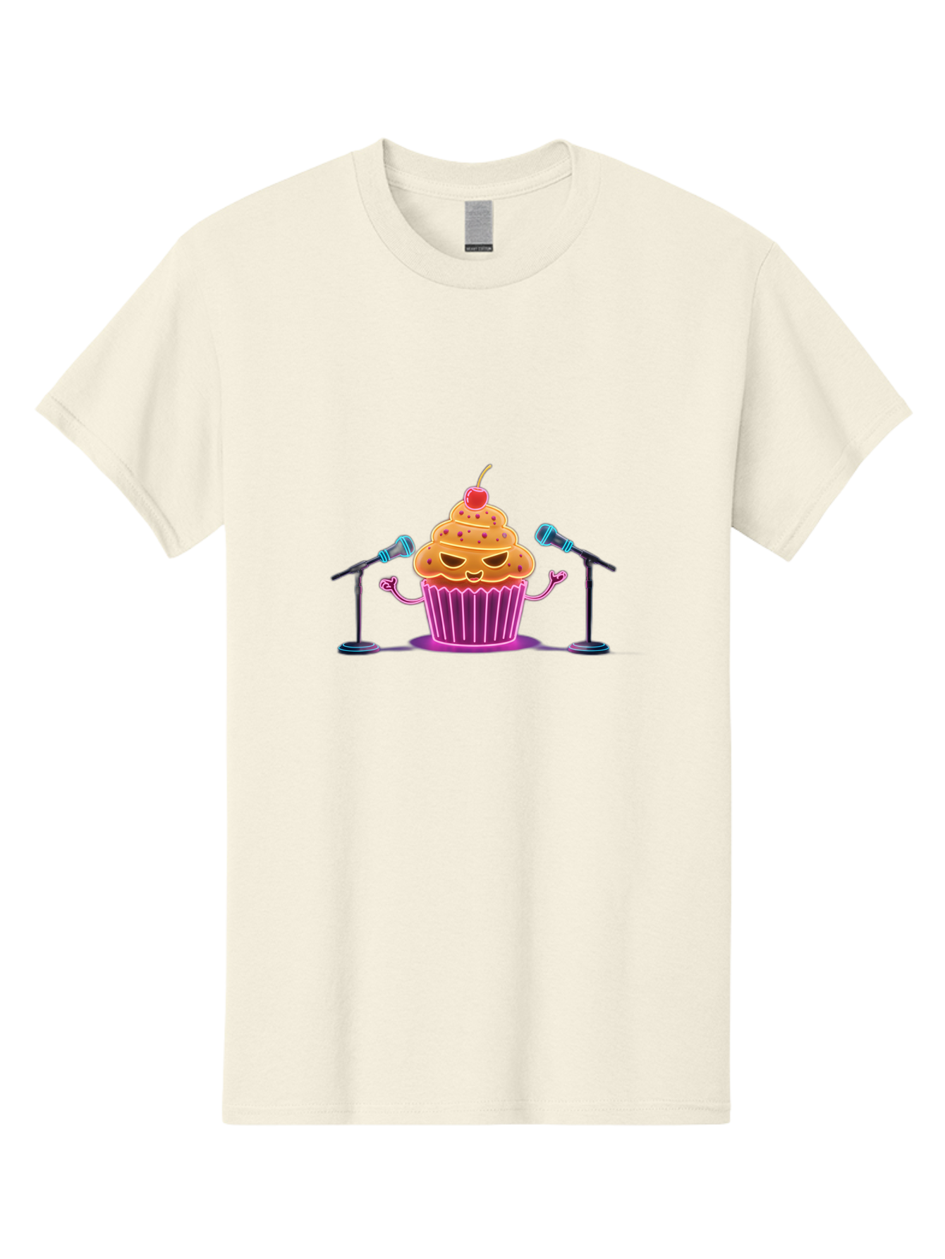 Cupcake-Character Men'S Graphic Tee, 100% Cotton, Comfortable Casual Summer Wear, Machine Washable, Vintage Camera, Old Camera, Antique Camera, Black Camera, Classic Photography, Photography Equipment, Nostalgic Device, Film Camera, Camera Art Bah847