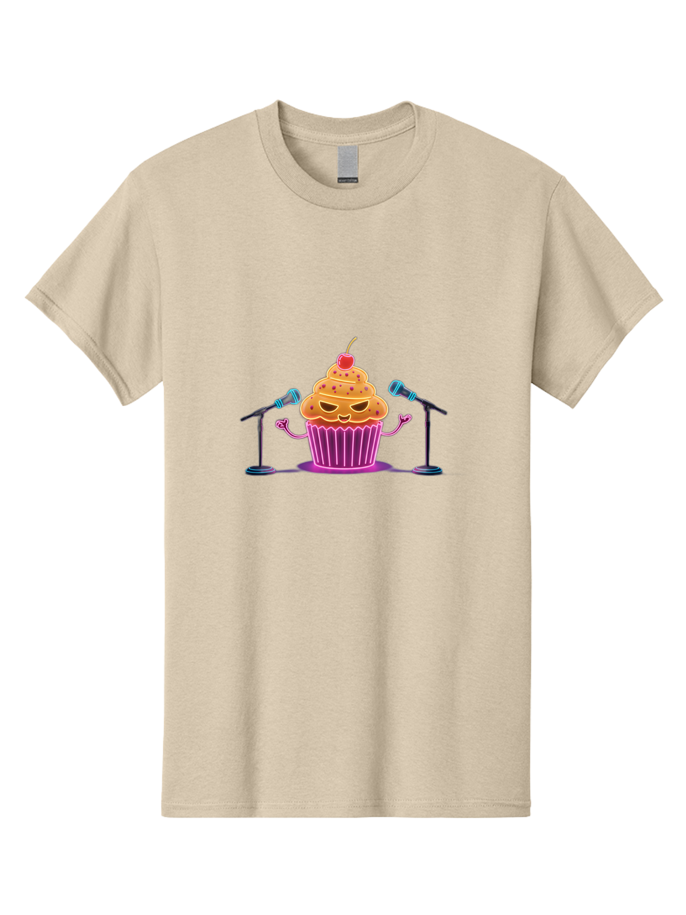 Cupcake-Character Men'S Graphic Tee, 100% Cotton, Comfortable Casual Summer Wear, Machine Washable, Vintage Camera, Old Camera, Antique Camera, Black Camera, Classic Photography, Photography Equipment, Nostalgic Device, Film Camera, Camera Art Bah847