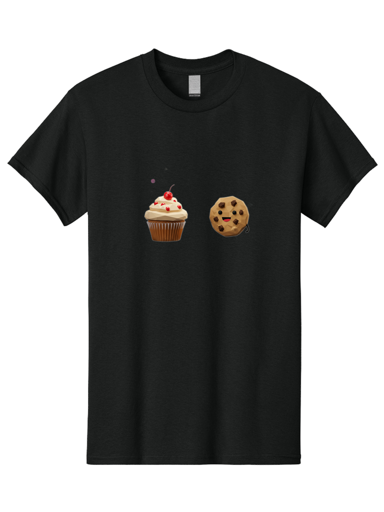 Cupcake-Cookie Men'S Graphic Tee, 100% Cotton, Comfortable Casual Summer Wear, Machine Washable, Vintage Camera, Old Camera, Antique Camera, Black Camera, Classic Photography, Photography Equipment, Nostalgic Device, Film Camera, Camera Art Bah849