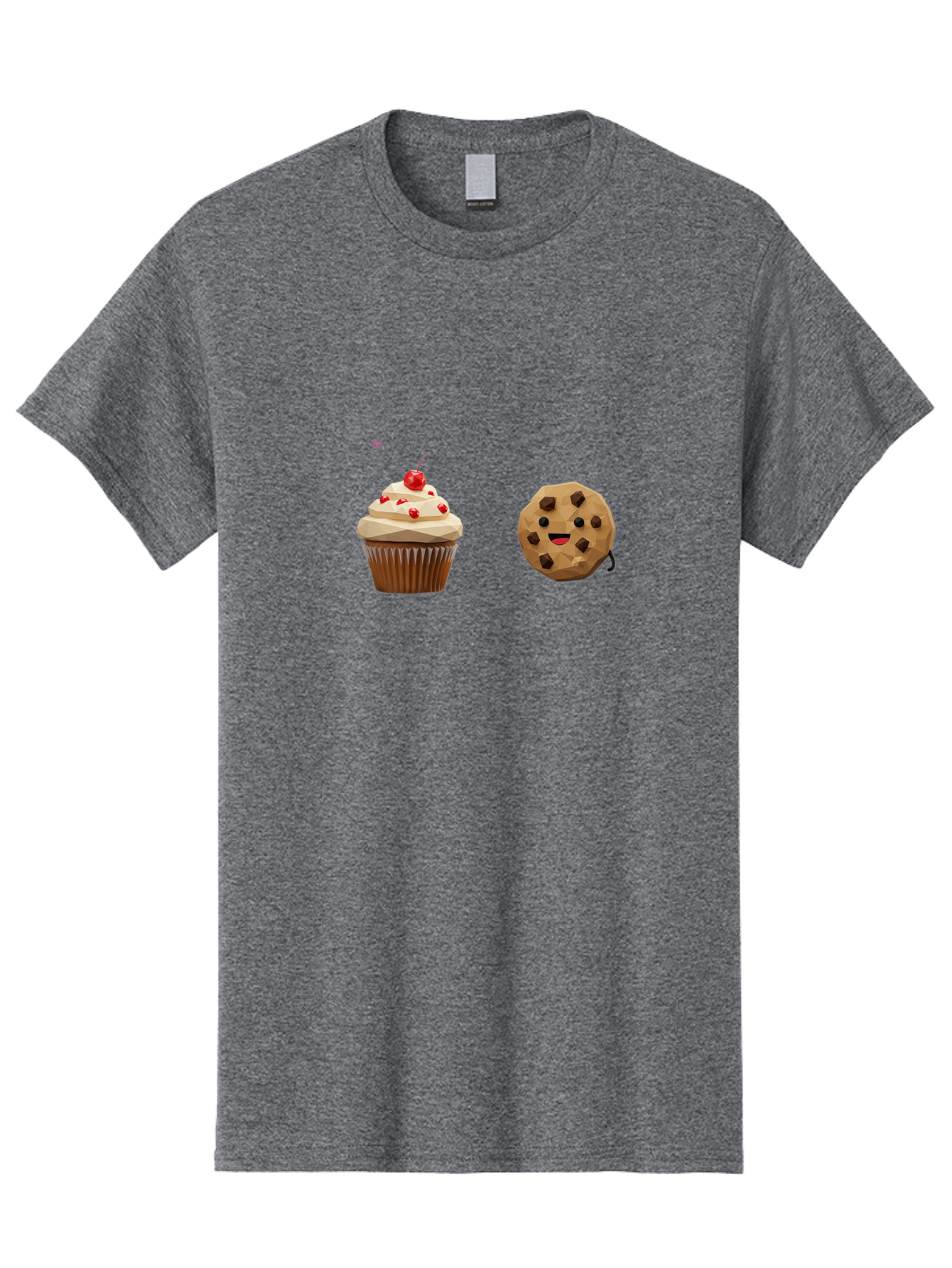 Cupcake-Cookie Men'S Graphic Tee, 100% Cotton, Comfortable Casual Summer Wear, Machine Washable, Vintage Camera, Old Camera, Antique Camera, Black Camera, Classic Photography, Photography Equipment, Nostalgic Device, Film Camera, Camera Art Bah849