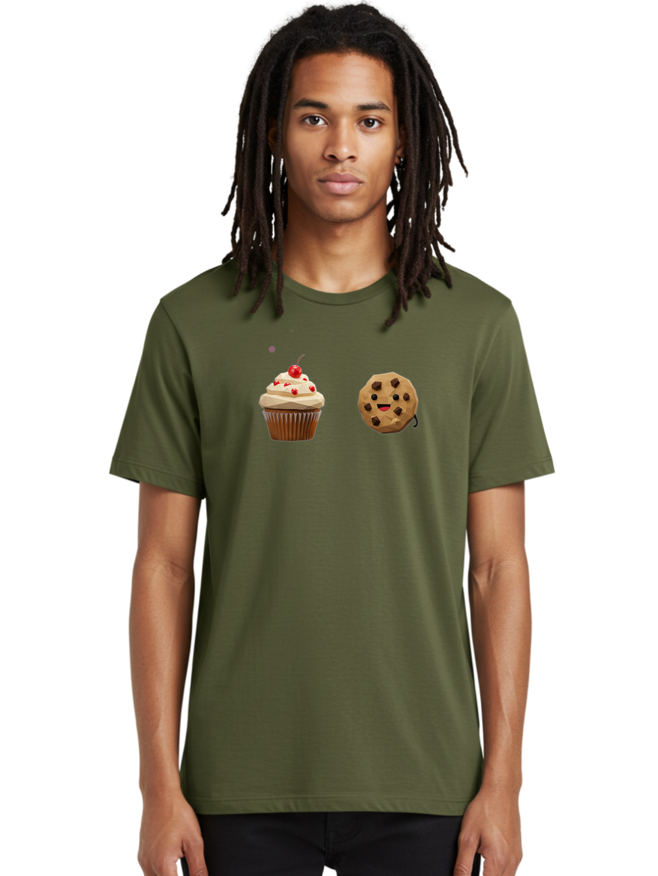 Cupcake-Cookie Men'S Graphic Tee, 100% Cotton, Comfortable Casual Summer Wear, Machine Washable, Vintage Camera, Old Camera, Antique Camera, Black Camera, Classic Photography, Photography Equipment, Nostalgic Device, Film Camera, Camera Art Bah849