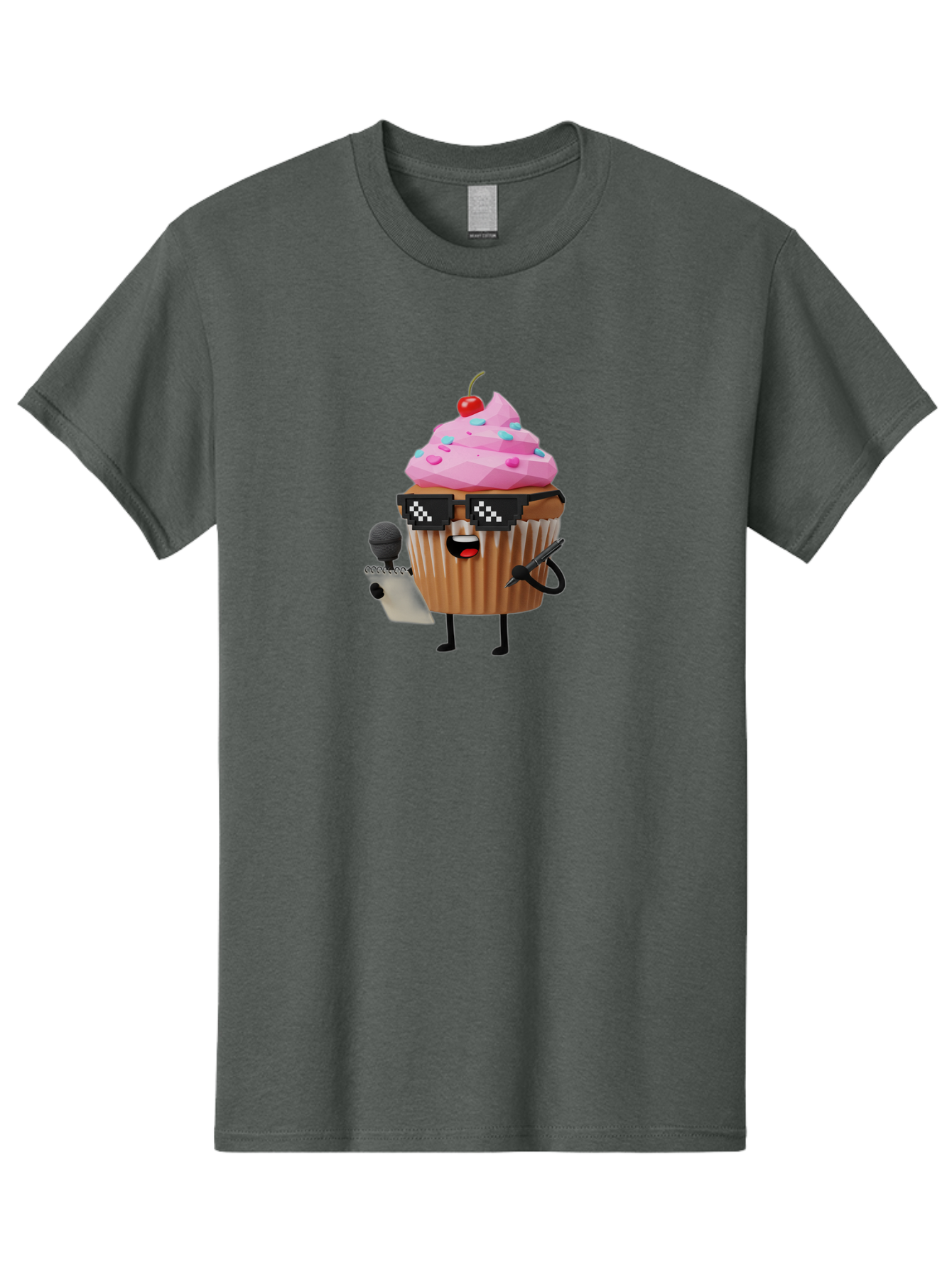 Cupcake-Dj-1 Men'S Graphic Tee, 100% Cotton, Comfortable Casual Summer Wear, Machine Washable, Vintage Camera, Old Camera, Antique Camera, Black Camera, Classic Photography, Photography Equipment, Nostalgic Device, Film Camera, Camera Art Bah851